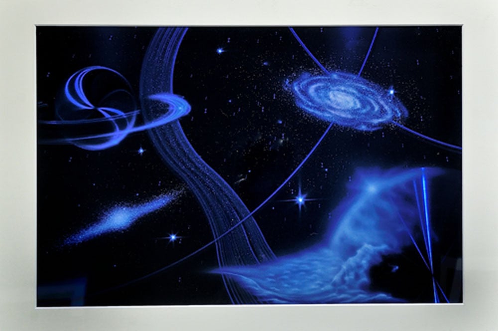 金属 絵画 ｜ スピンアート 《宇宙》 | MIHIKARI