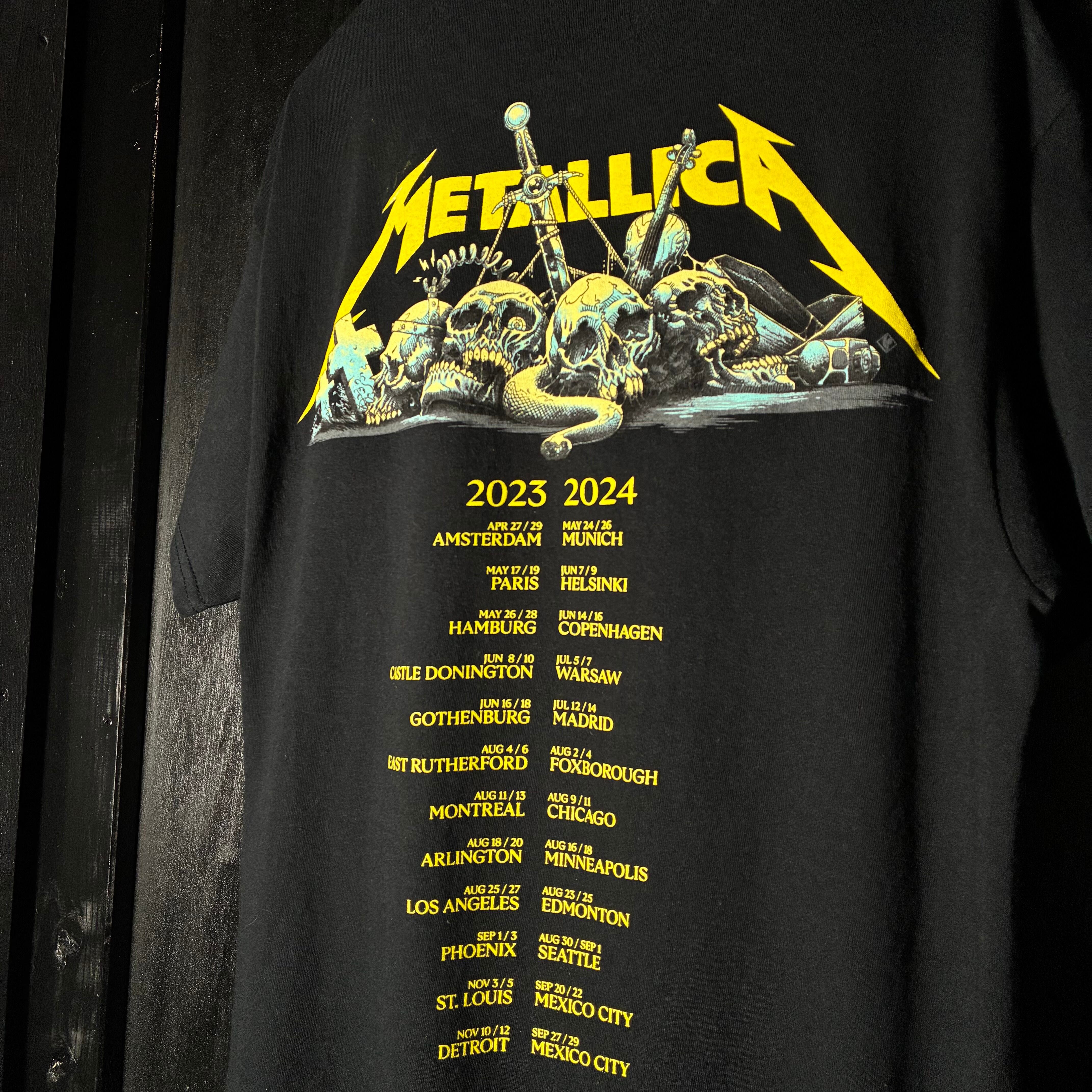 METALLICA M72 WORLD TOUR Tee メタリカ バンドTシャツ 黒 | 古着屋
