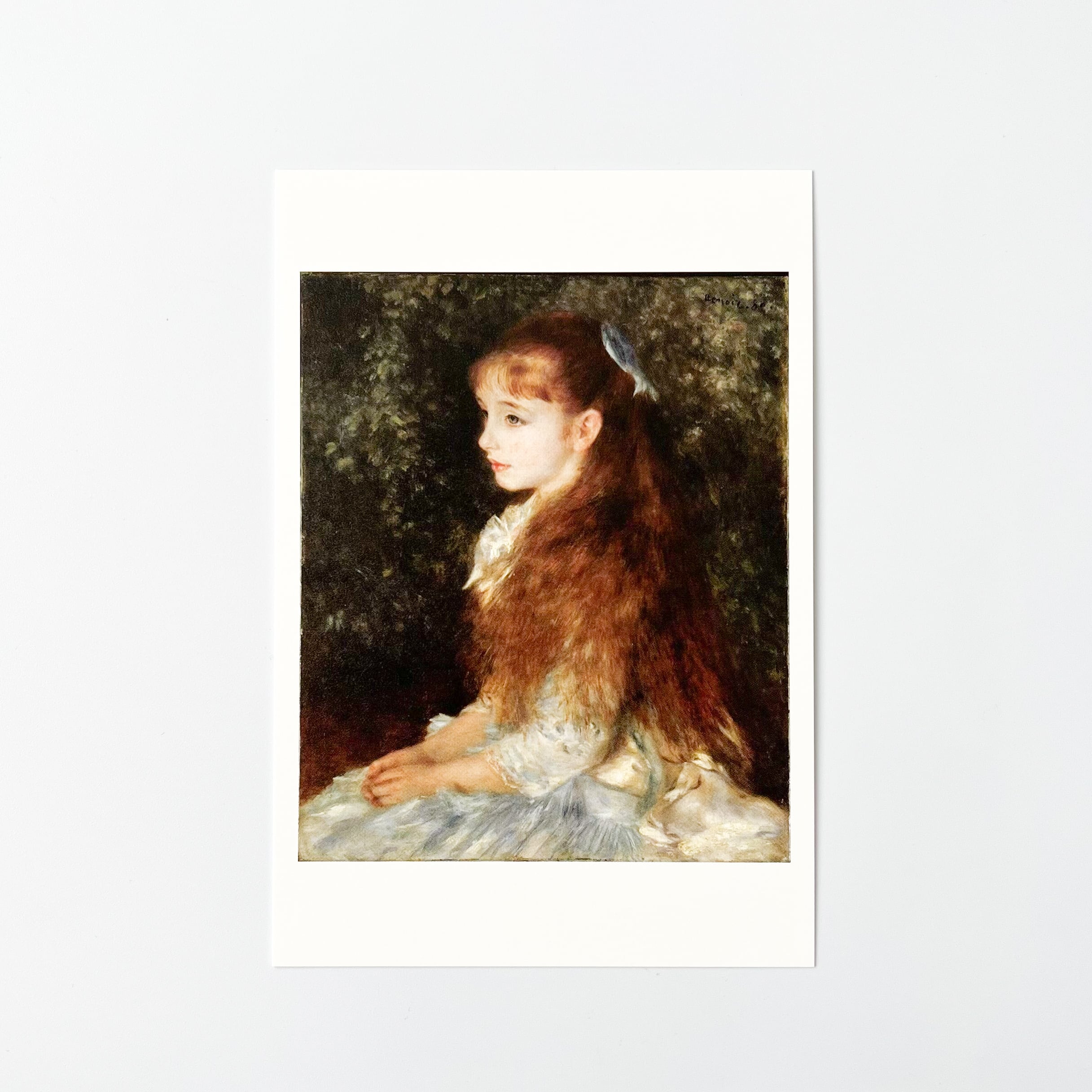 ルノワール アートポストカード イレーヌ・カーン・ダンヴェール嬢