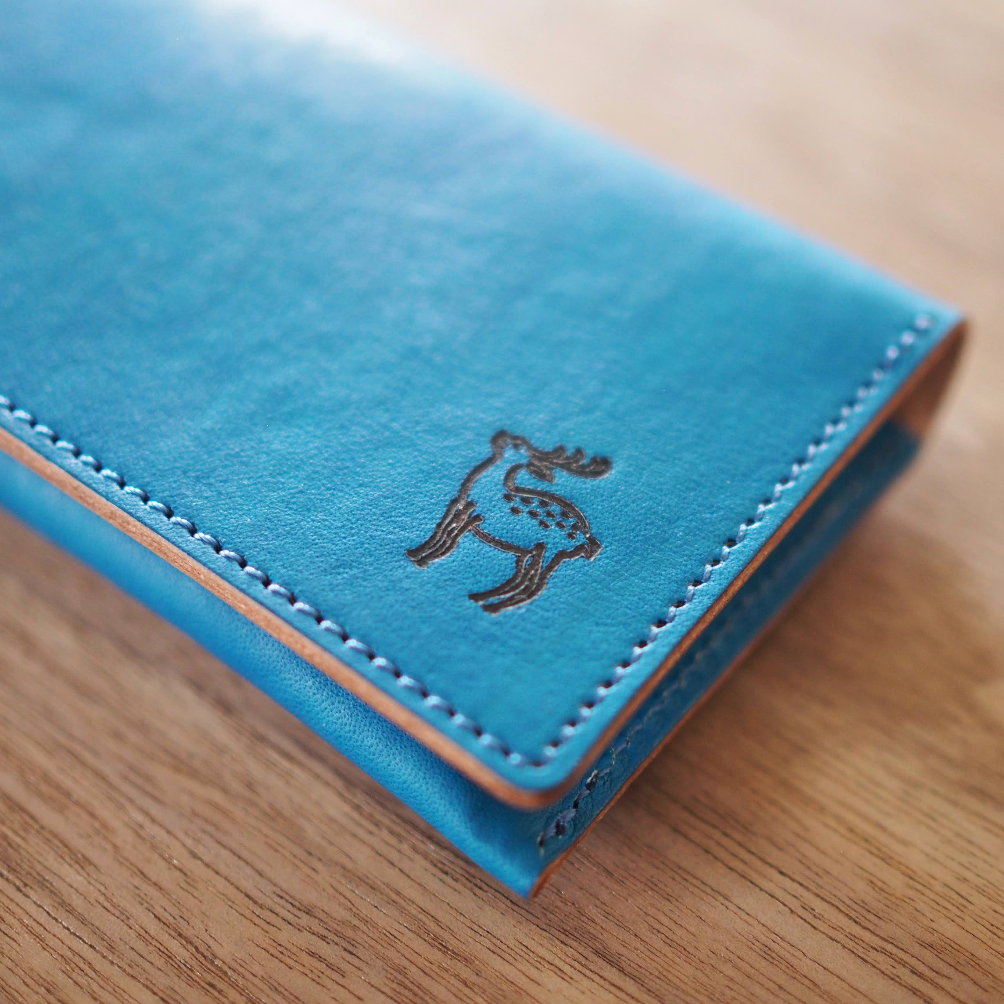 名刺入れ（瑠璃色 / RURI IRO) x (水縹 / MIZUHANADA) 名入れ ギフト