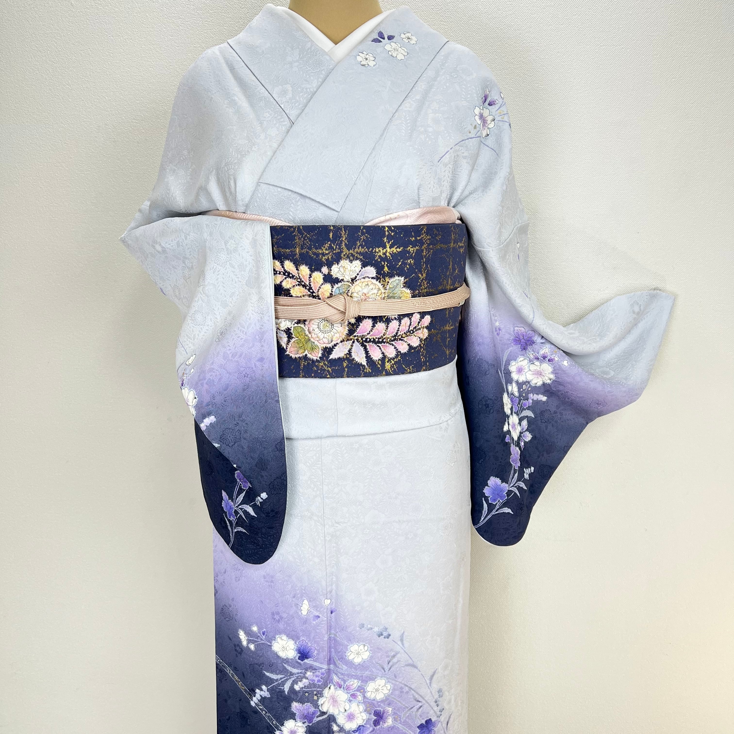 美品【辻ヶ花 絞り染め 】桐谷 翠山工房 訪問着 正絹 袷 s773 | 着物