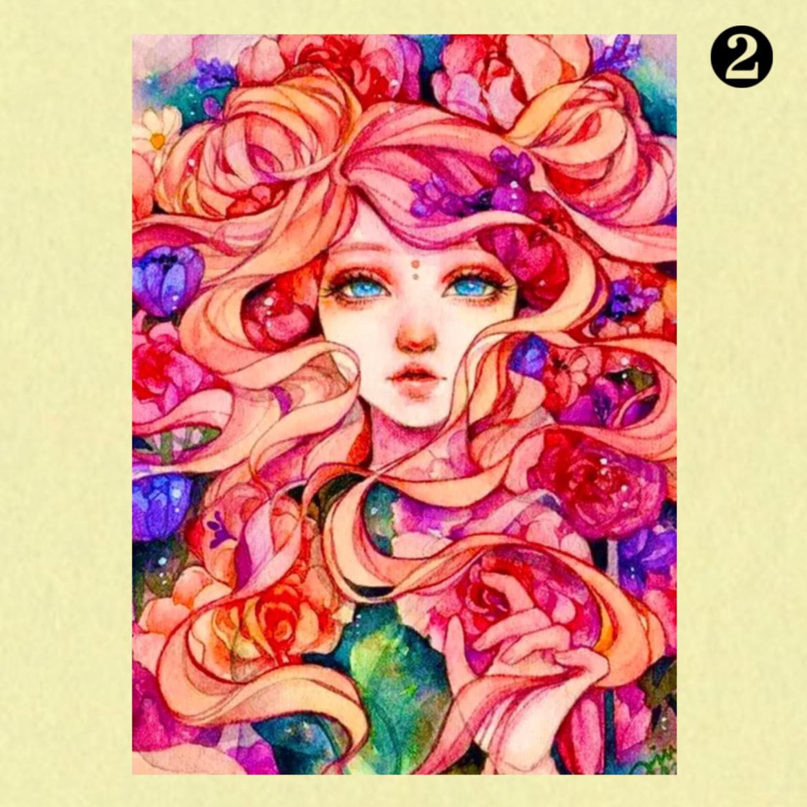 受注生産！超珍しい！ALL四角クリスタルビーズダイヤモンドアート