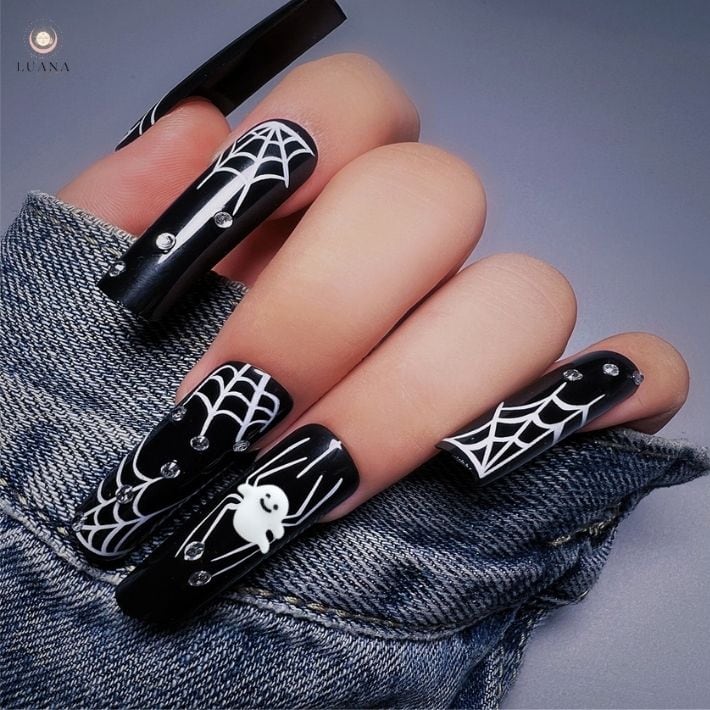 ネイルパーツ 白 おばけ ハロウィン ジェルネイル セルフネイル ギャル