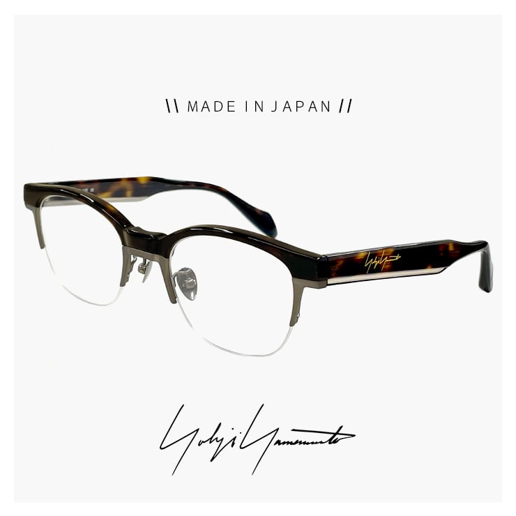 メンズ ヨウジ ヤマモト メガネ 日本製 19-0079 3 c03 50mm Yohji