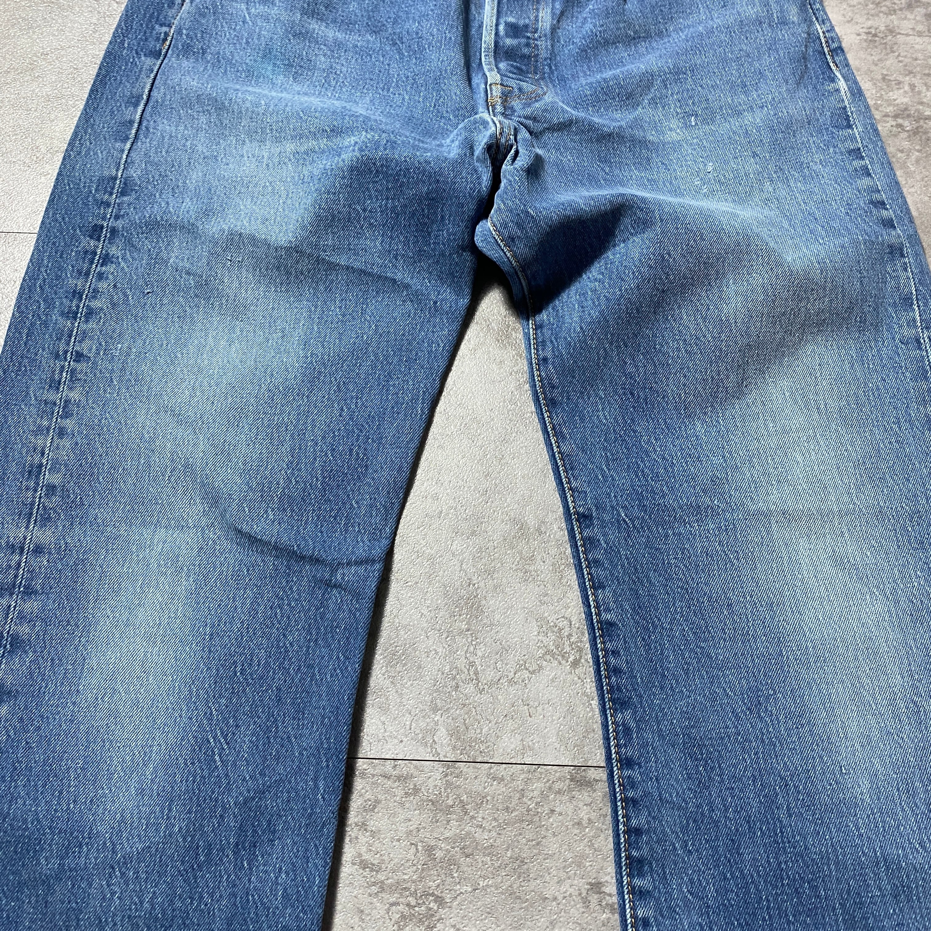 W36 L34】Levis 501 リーバイス ボタンフライ ヒゲ 縦落ち デニム