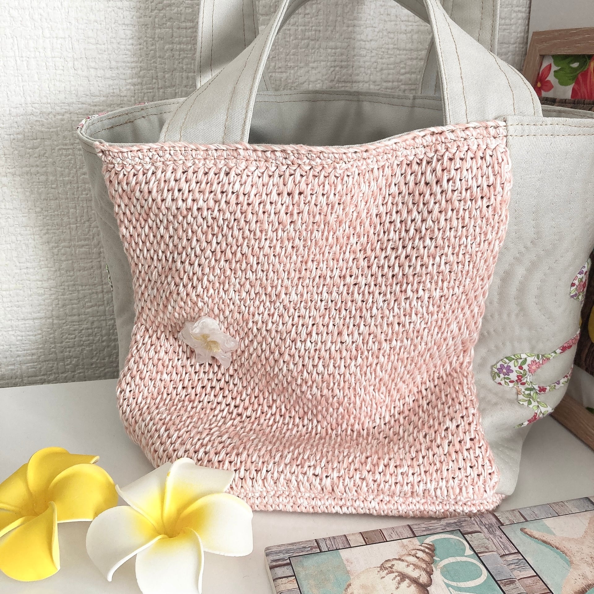 花柄ハワイアンキルトのバック | yoyomi（ハワイアンキルト）