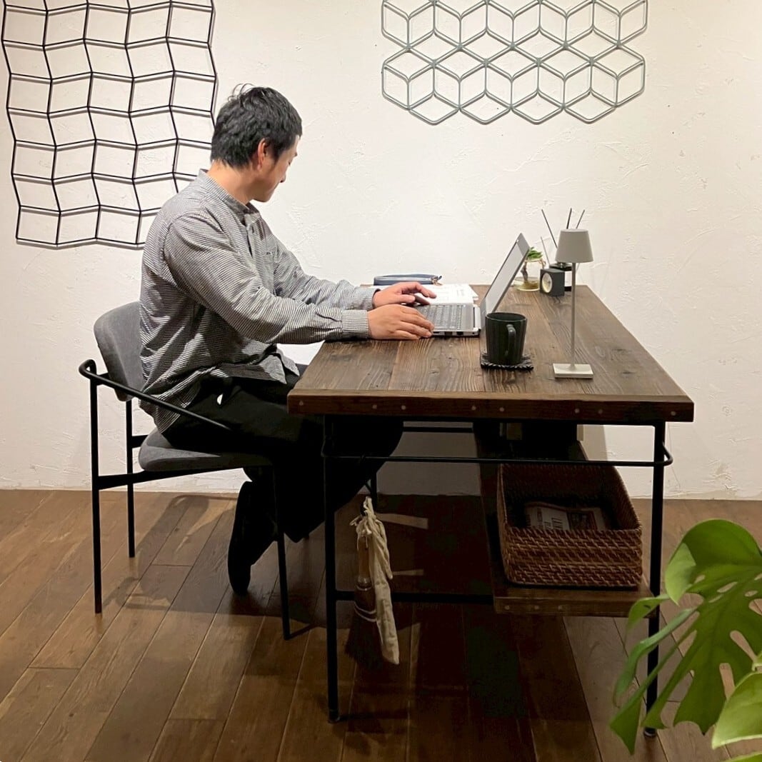 杉古材のPERSONAL DESK 直営店オリジナル 足場板 杉古材 マイデスク