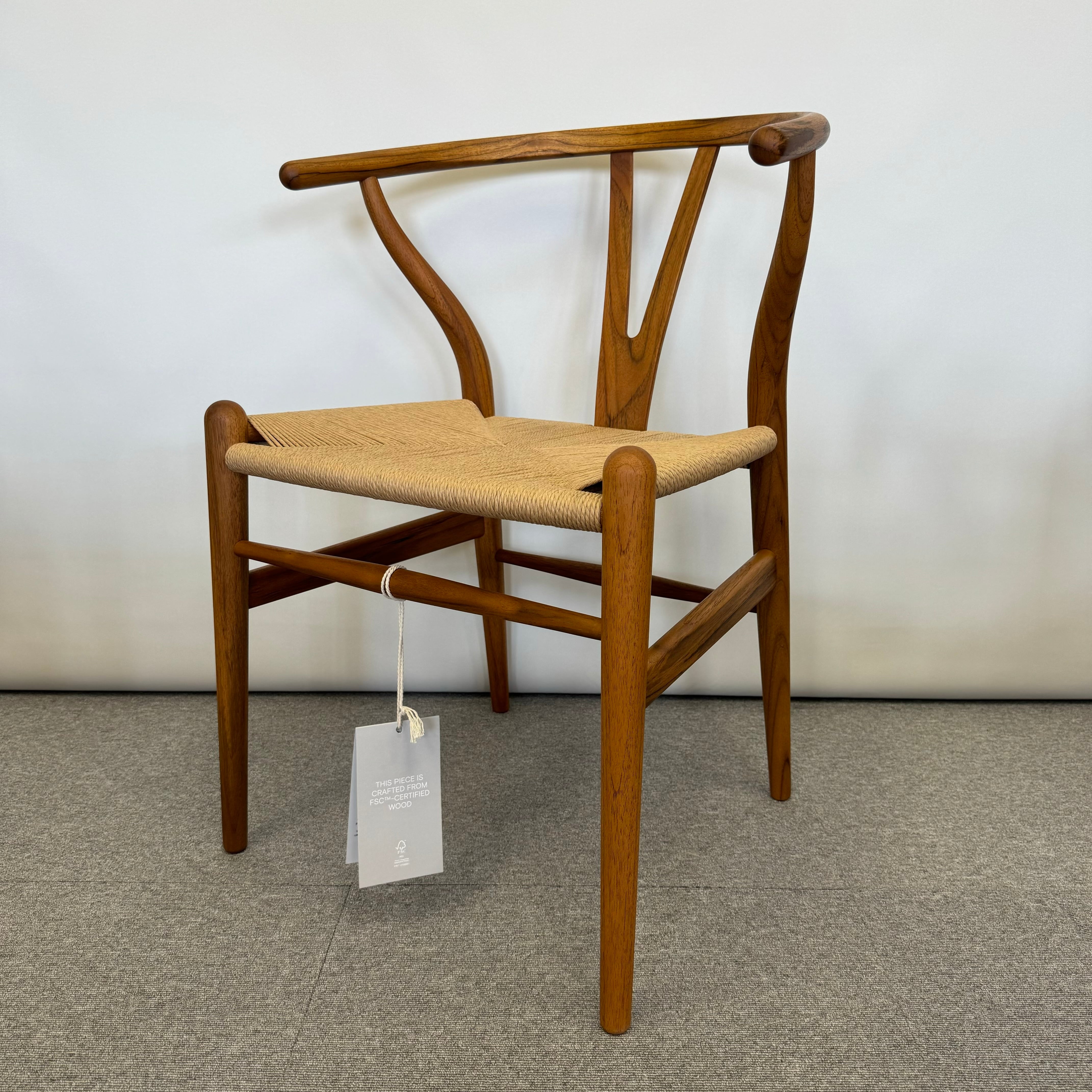終売】CH24 Yチェア チーク材 オイル仕上げ ナチュラルペーパーコード