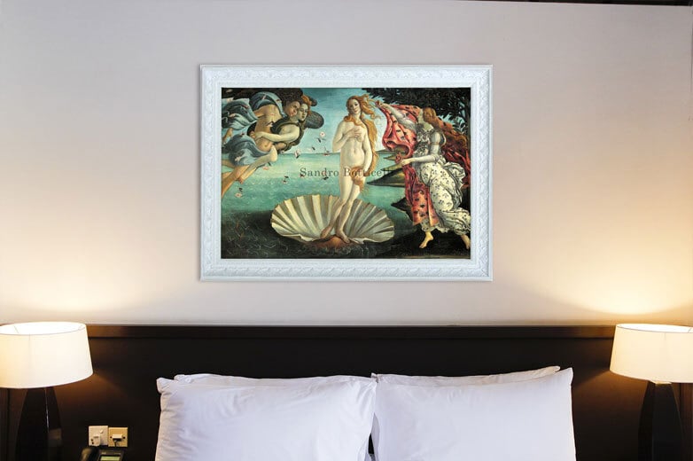 サンドロ・ボッティチェッリの「ヴィーナスの誕生」の額絵、ギリシア