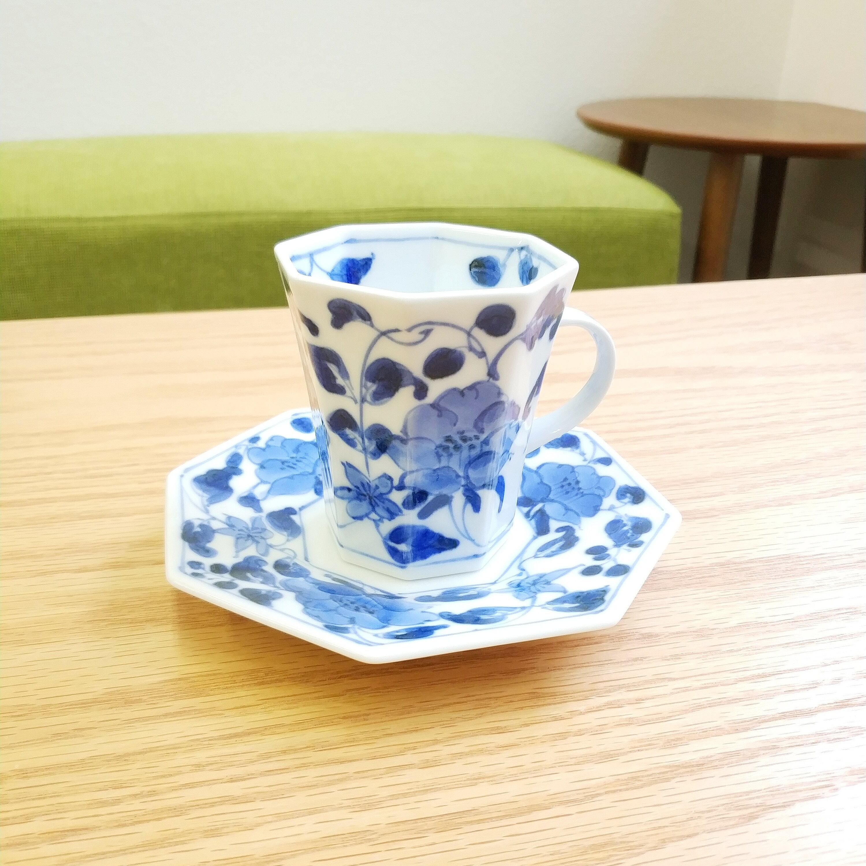 カップ＆ソーサー 花柄/有田焼/角福銘 | @Ante