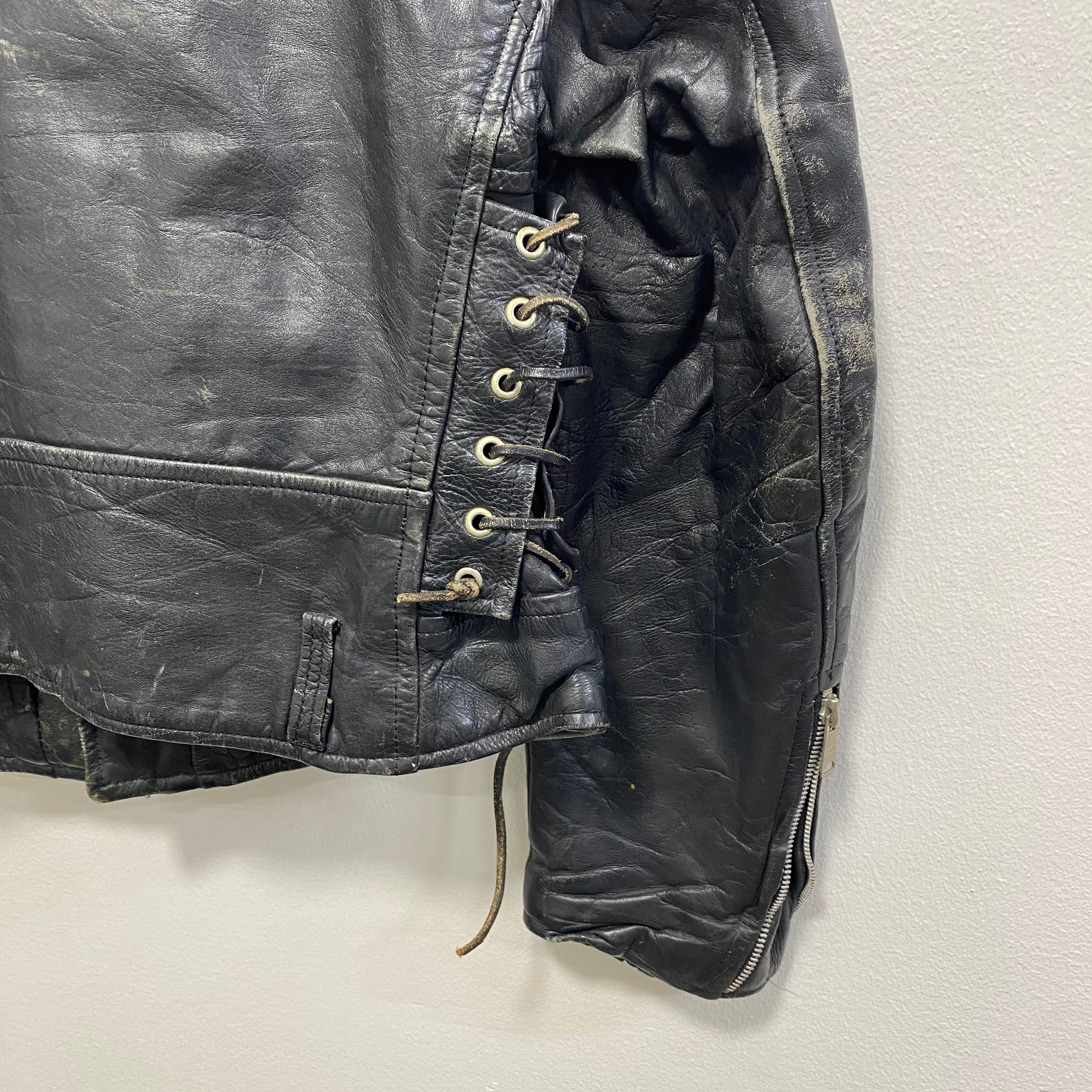 70s ginoleathers Riders Jacket / vintage ビンテージ レザー leather