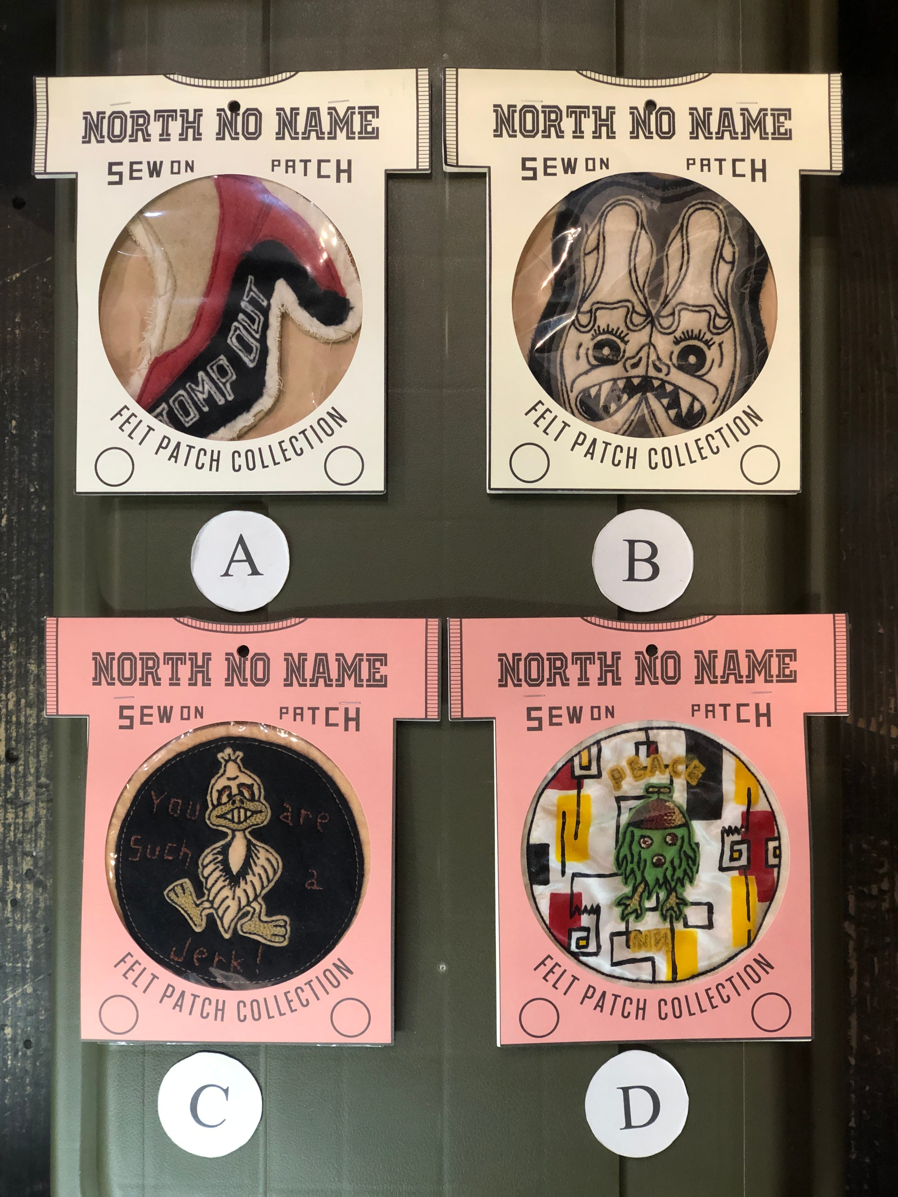NORTH NO NAME】ノースノーネーム FELT PATCH / フェルトパッチ