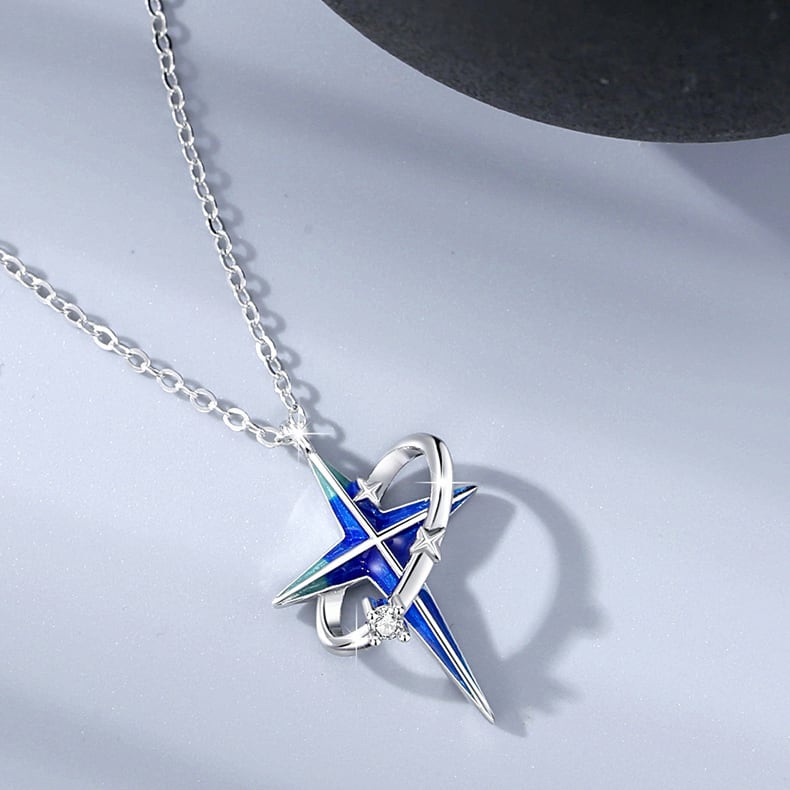 星芒の守護証》ペアデザイン・シルバーネックレス | 【星の専門店