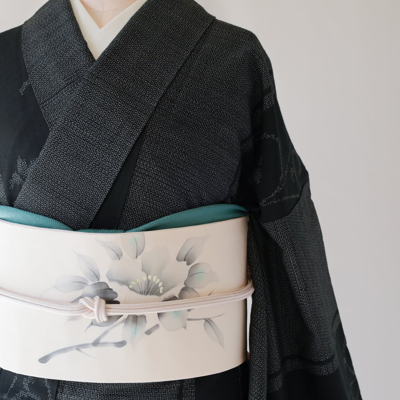 正絹名古屋帯・水墨画作家物 落款あり／美品・未使用品！ | SELECT