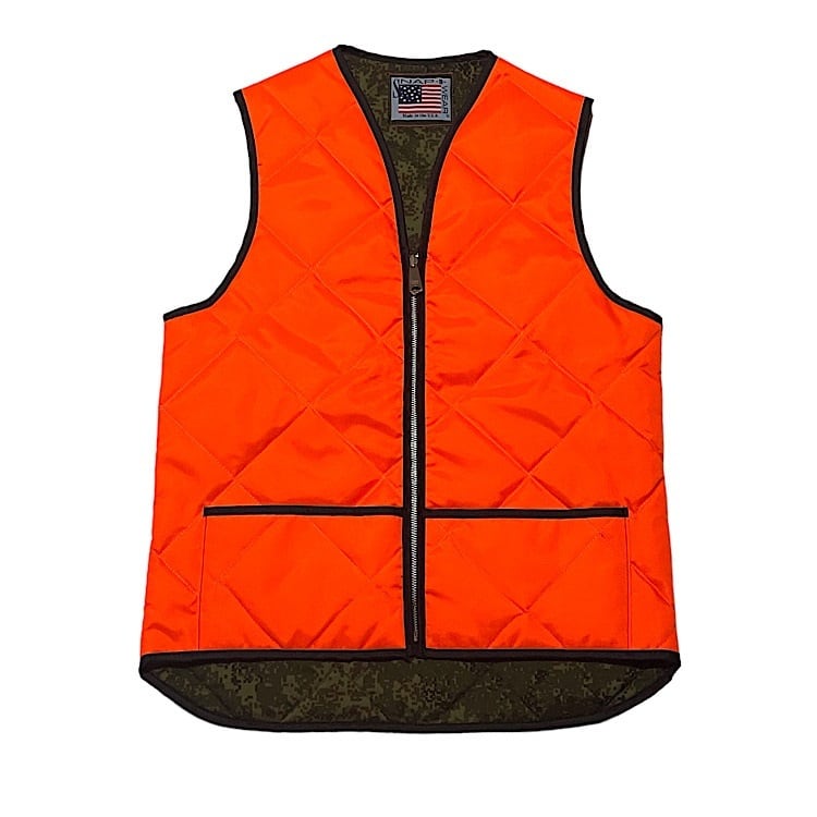 SNAP'N' WEAR スナップンウェア USA製 蛍光キルティングベスト