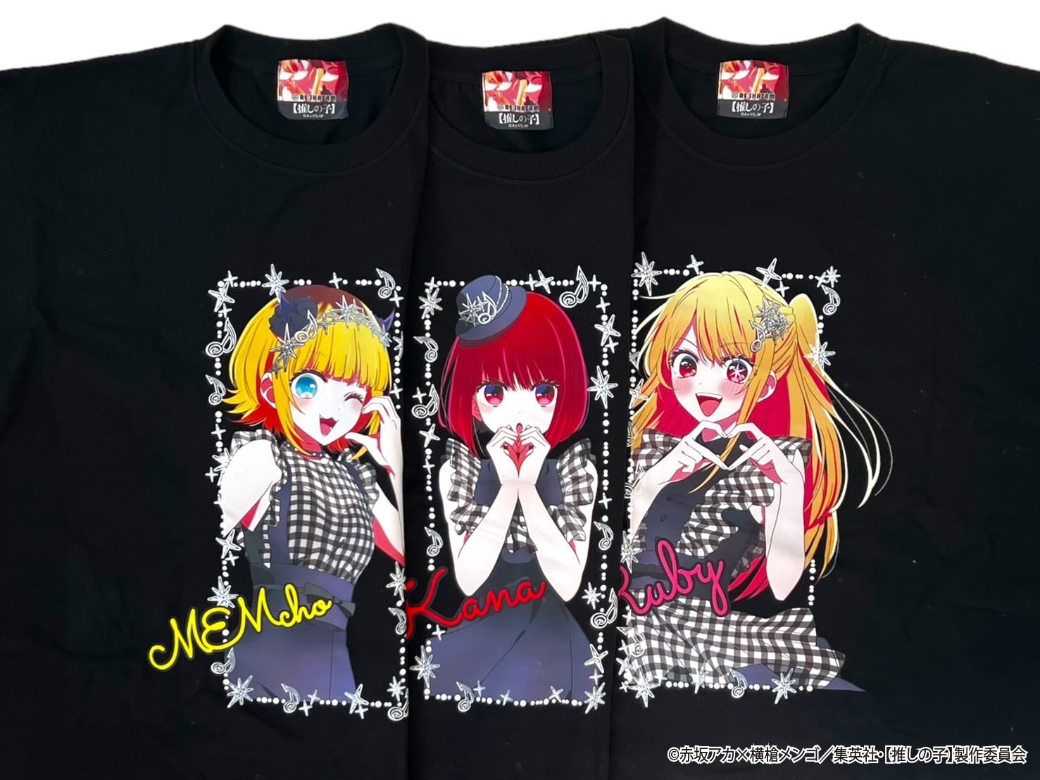 推しの子】B小町-Noir-有馬かな Tシャツ(描き下ろしイラスト商品) | RE