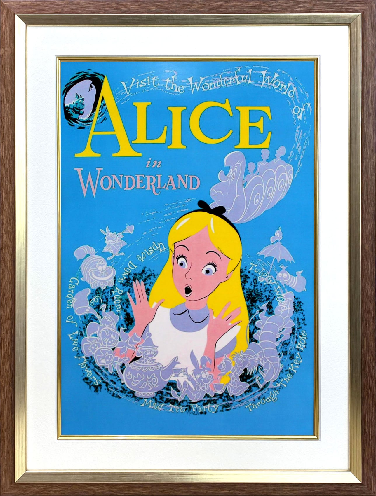 ディズニー テーマパーク ポスター「ファンタジーランド/不思議の国の