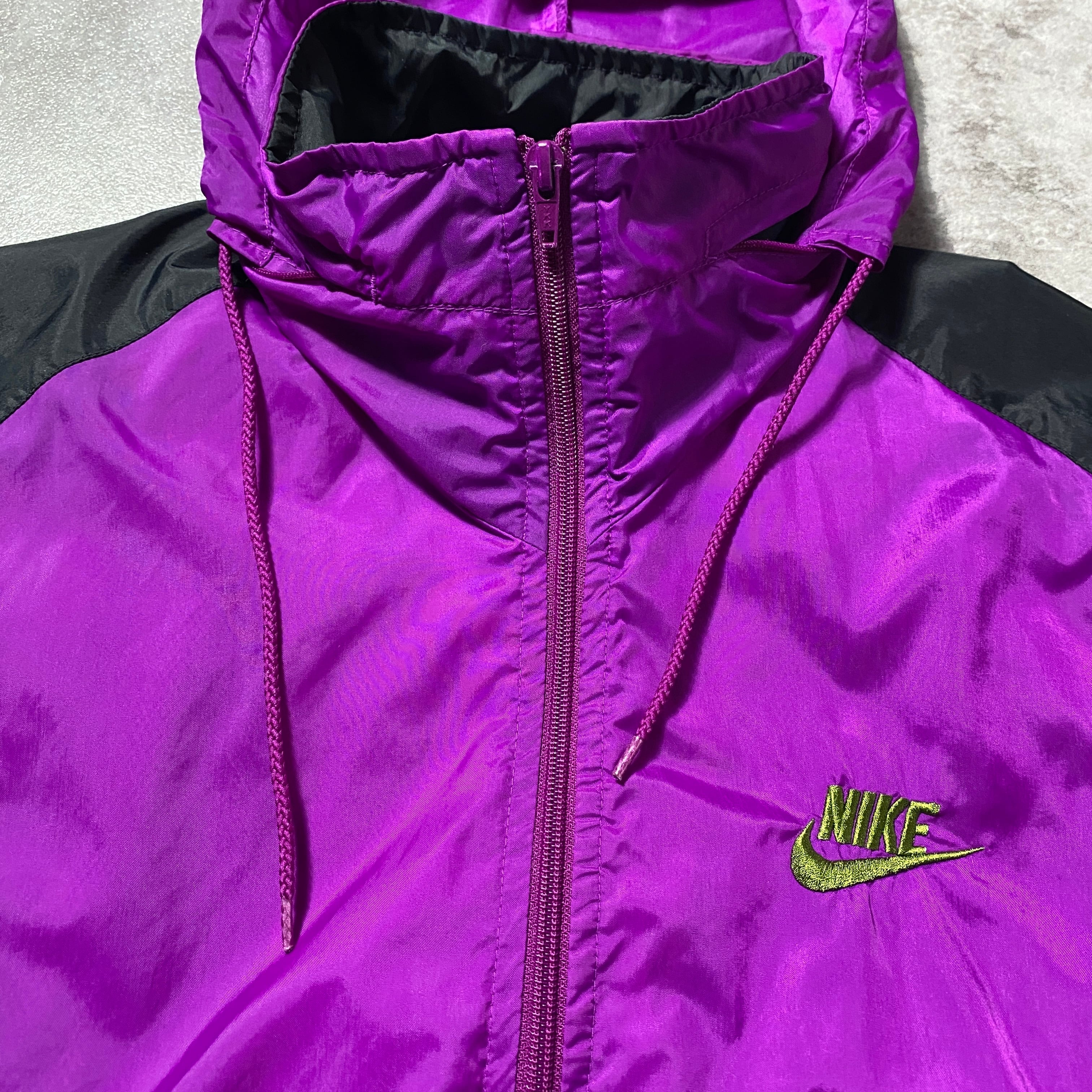 90's NIKE ナイキ スウォッシュ 刺繍ロゴ クレイジーパターン サイド