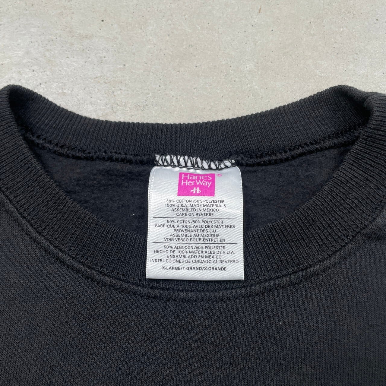 90年代 Hanes HerWay ヘインズ ブランクスウェットシャツ 無地 メンズL