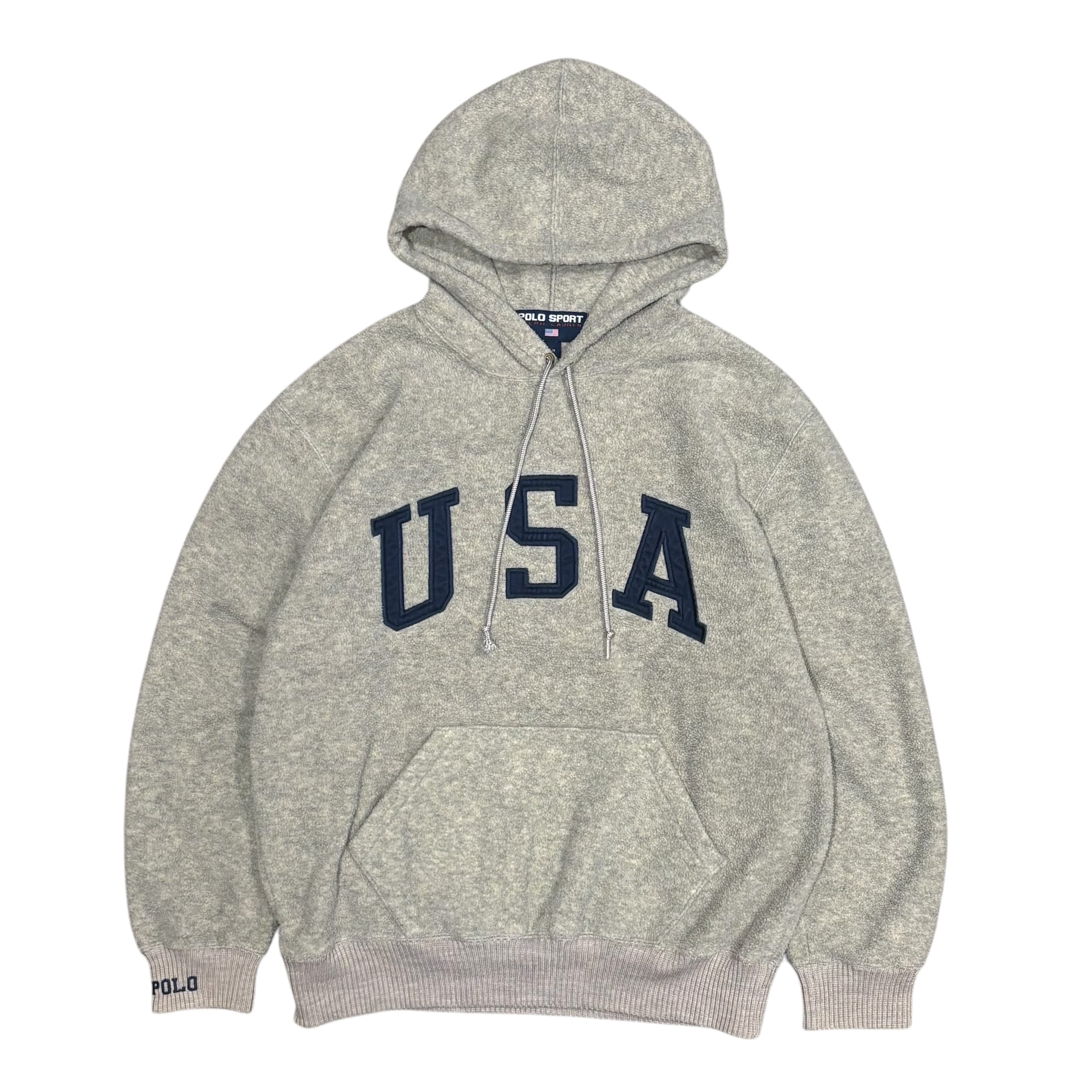 90's POLO SPORT Ralph Lauren USA Fleece Parka M / ポロスポーツ
