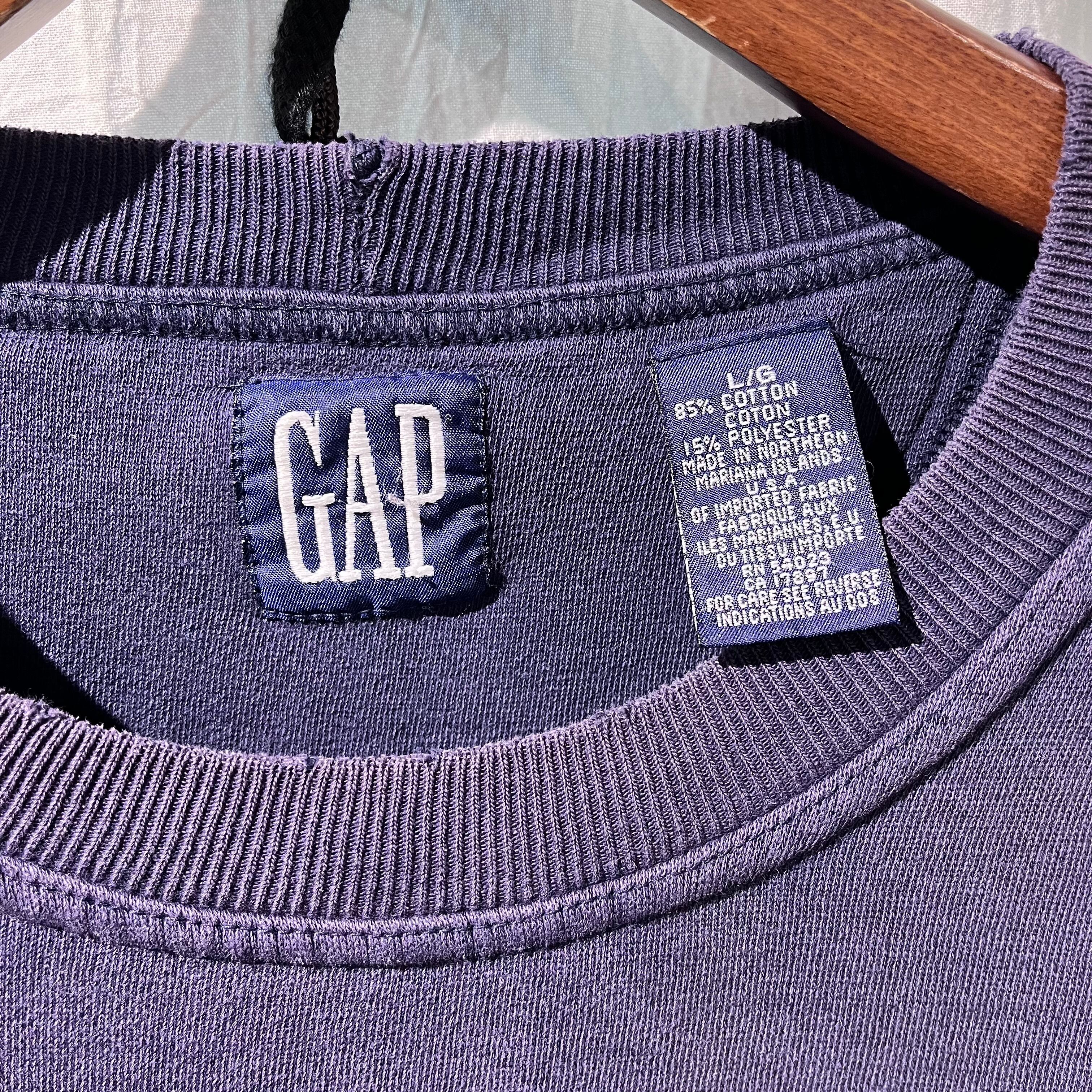 L』OLD GAP オールドギャップ ギャップ スウェット 無地スウェット 紺
