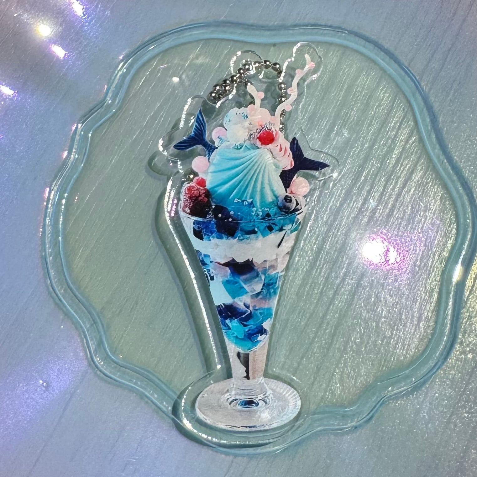アクリルキーホルダー】マーメイドクリスタルラグーンパフェ | cafe