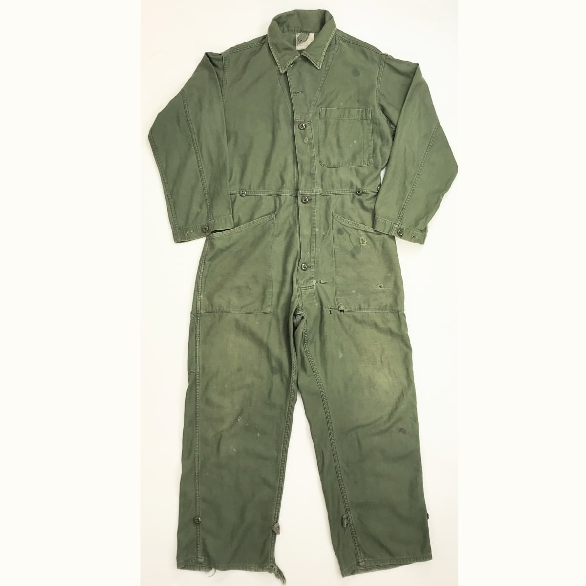 U.S.ARMY 80〜 90年代 USA製 COVERALLS,MEN'S COTTON,SATEEN,TYPE I