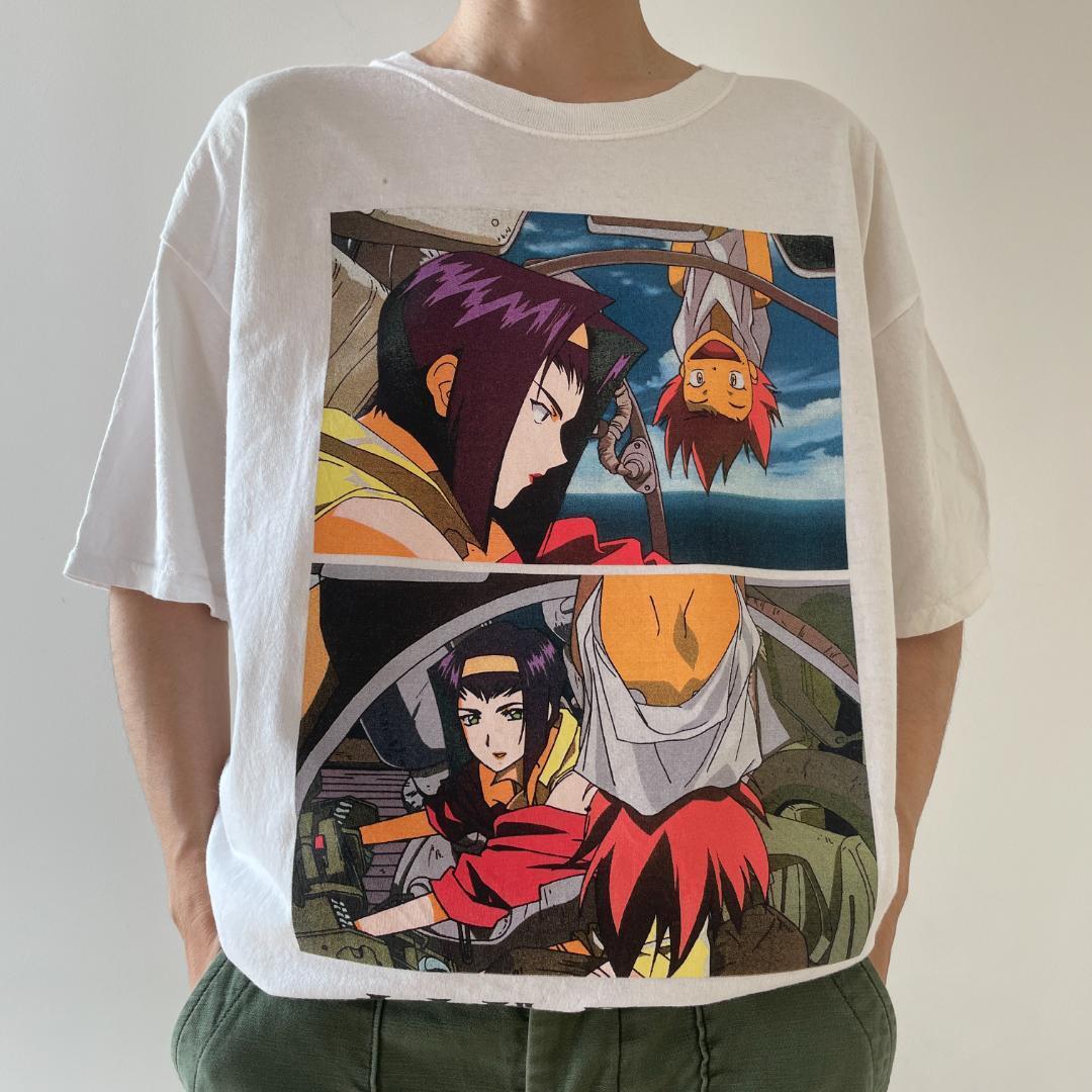 GG123 カウボーイビバップ Tシャツ アニメ フェイ エド 白T ホワイト