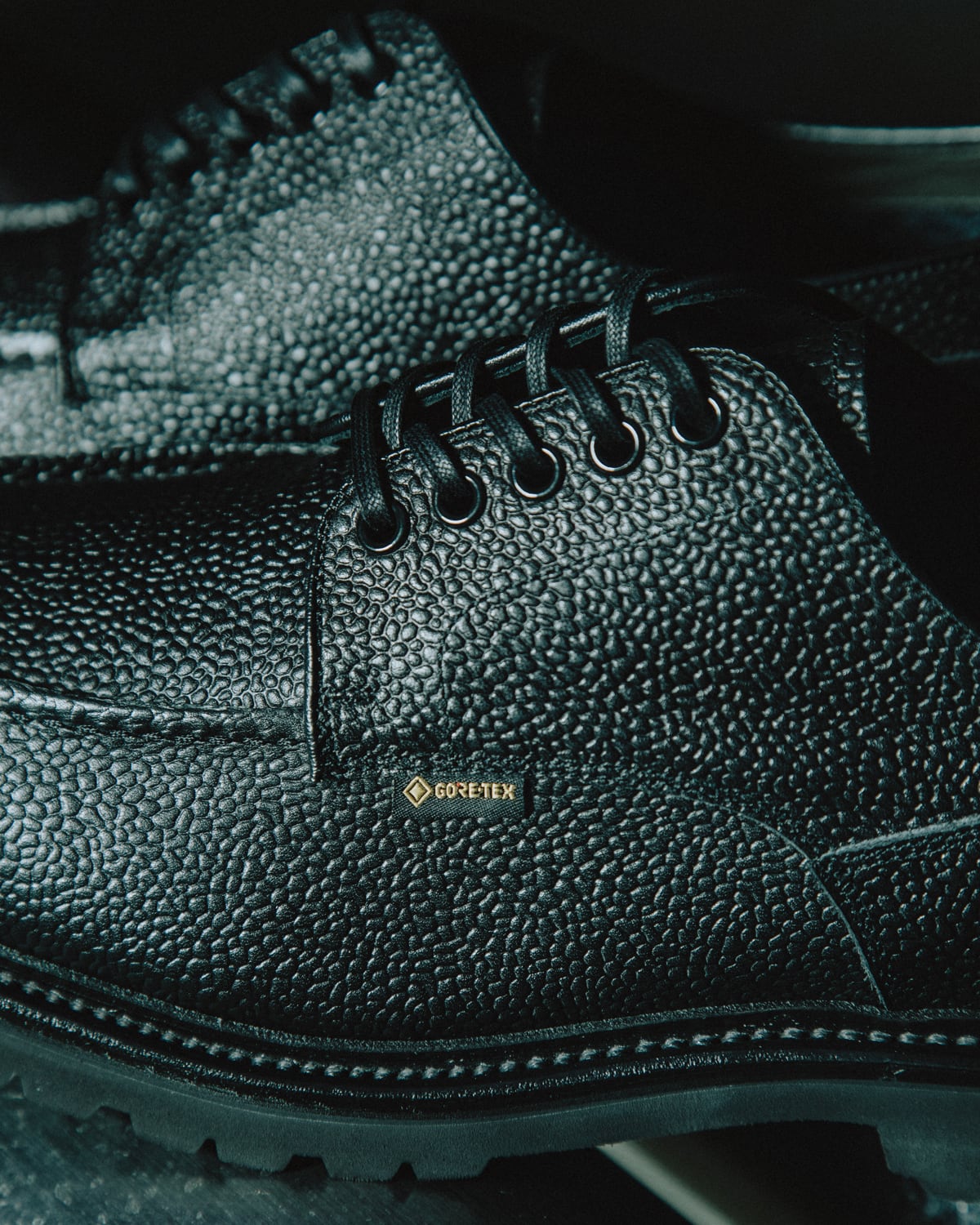 REGAL Shoe & Co. U-Tip GTX_Black Embossed | HUMAN and THINGS