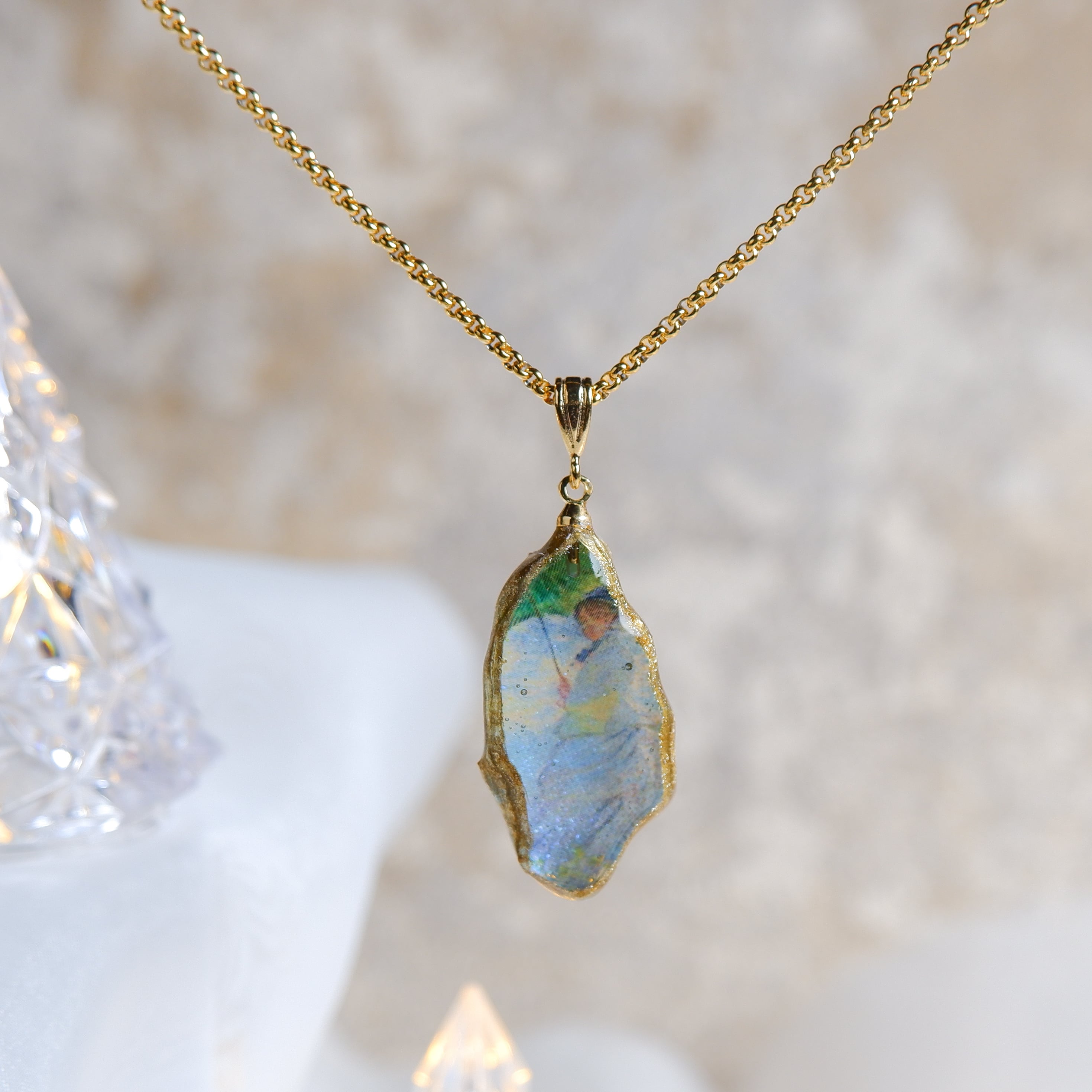 世界の名画を纏うアートレジンネックレス 1 | ISABELLA