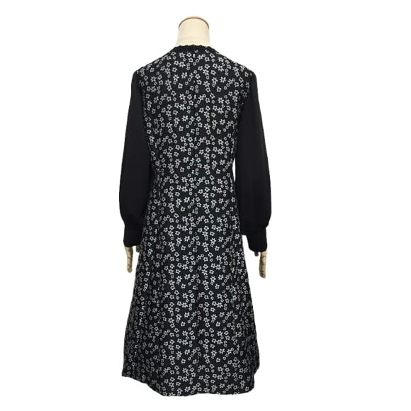 スーパービューティー ワンピース 花柄ジャガード織 袖切替 2426014