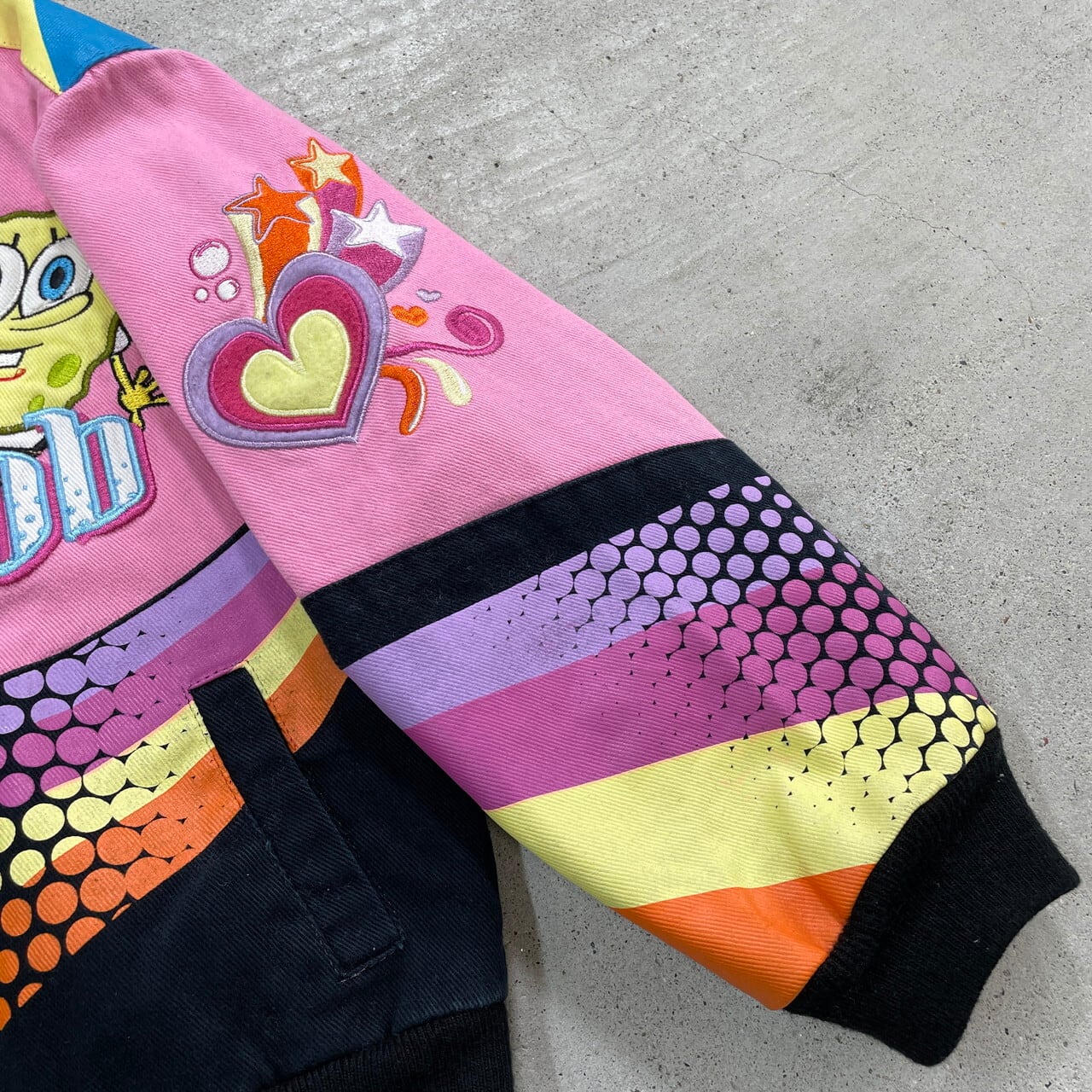 kids】JH DESIGN ジェフハミルトン レーシングジャケット スポンジボブ