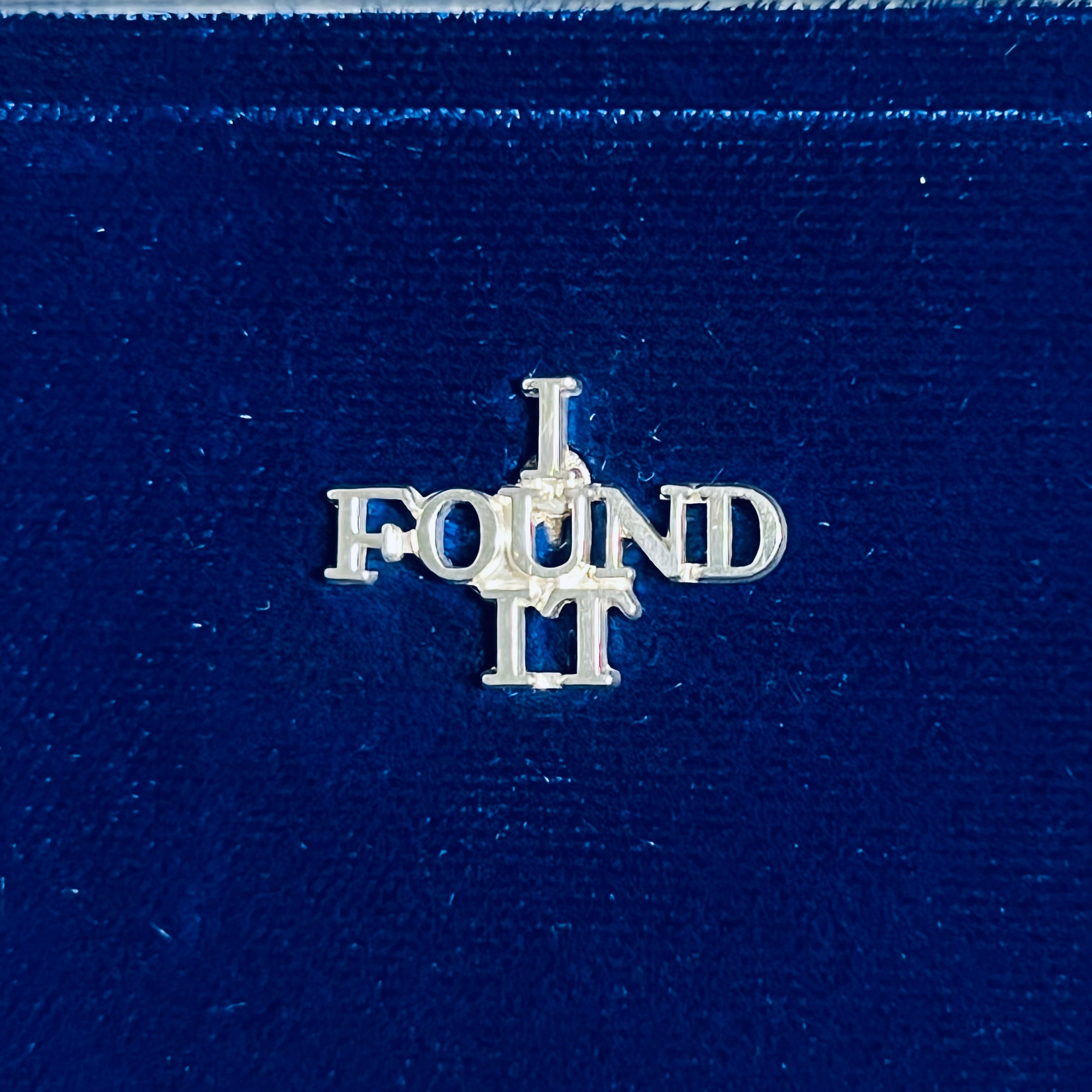 VINTAGE TIFFANY & CO. I FOUND IT Pin Badge Sterling Silver