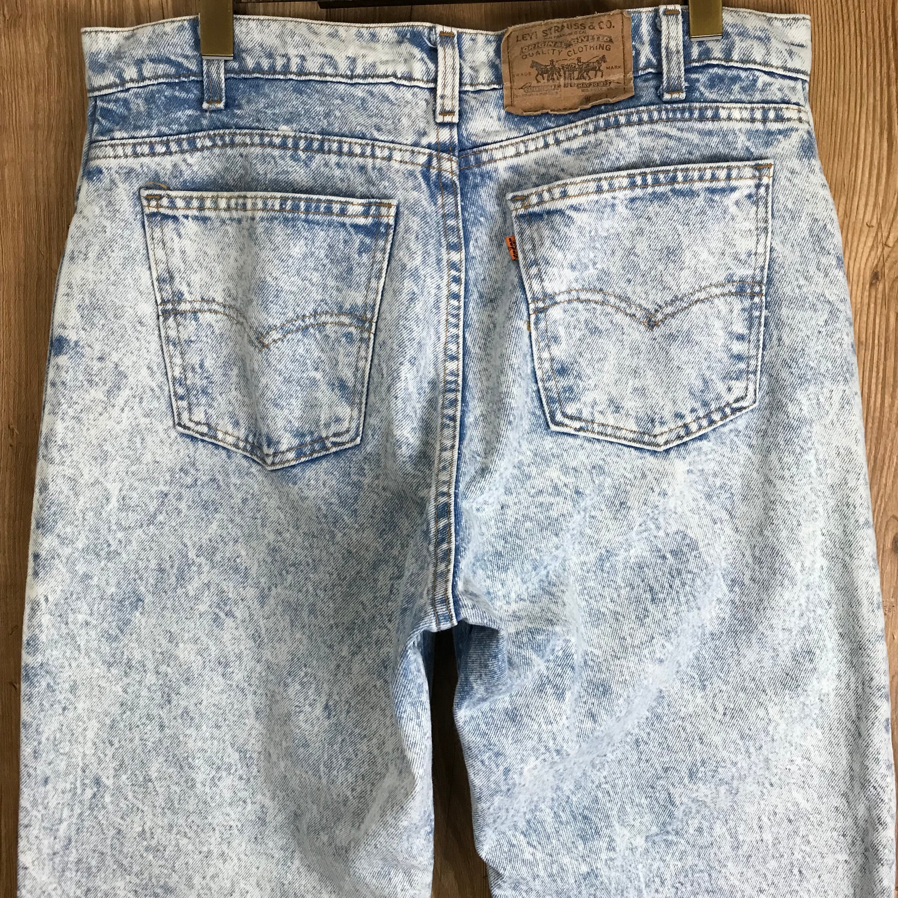 USA製 90s Levi's リーバイス ケミカルウォッシュ デニム パンツ