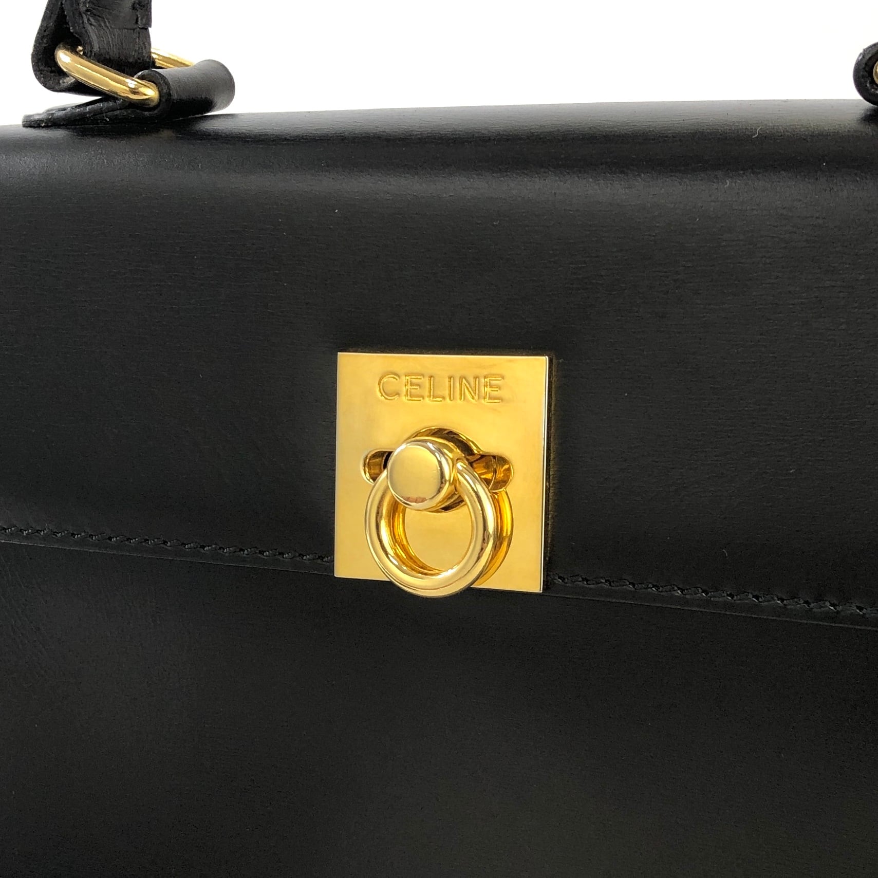 CELINE セリーヌ ガンチーニ レザー 2way ミニバッグ ショルダーバッグ