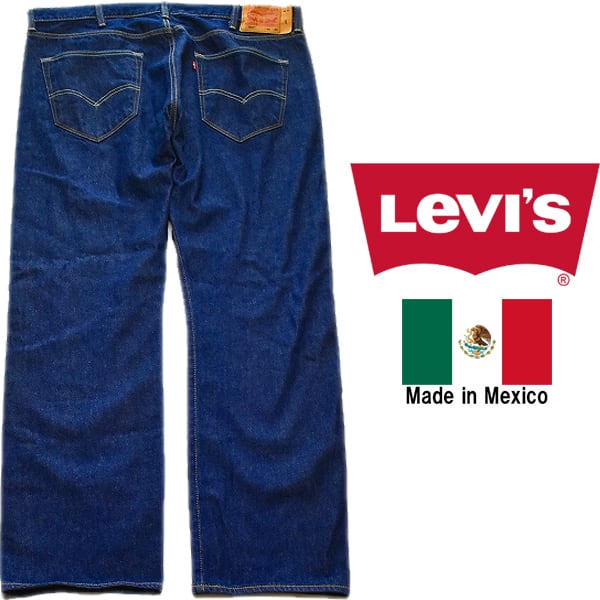 1点物◇メキシコ製リーバイス501ジーンズ濃紺デニムパンツ古着メンズ