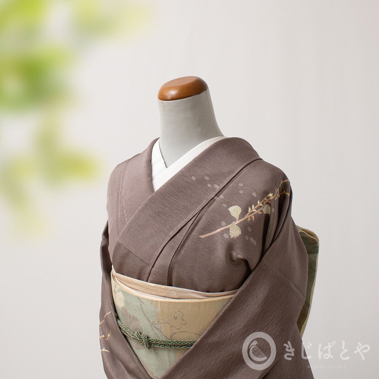 正絹絽 藍に絞りの付け下げ | きじばとや