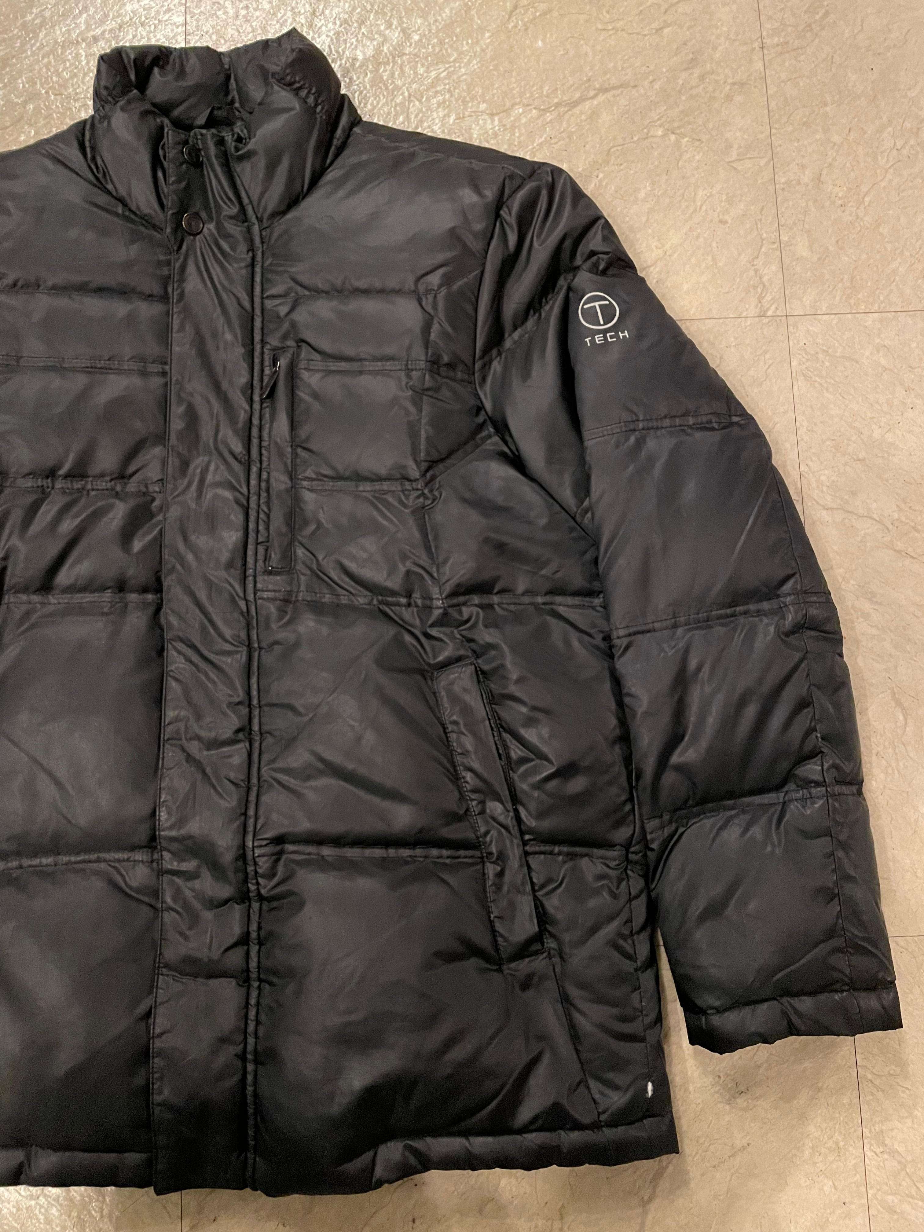 高級!! T-TECH by TUMI ダウンジャケット コート ブラック メンズ M