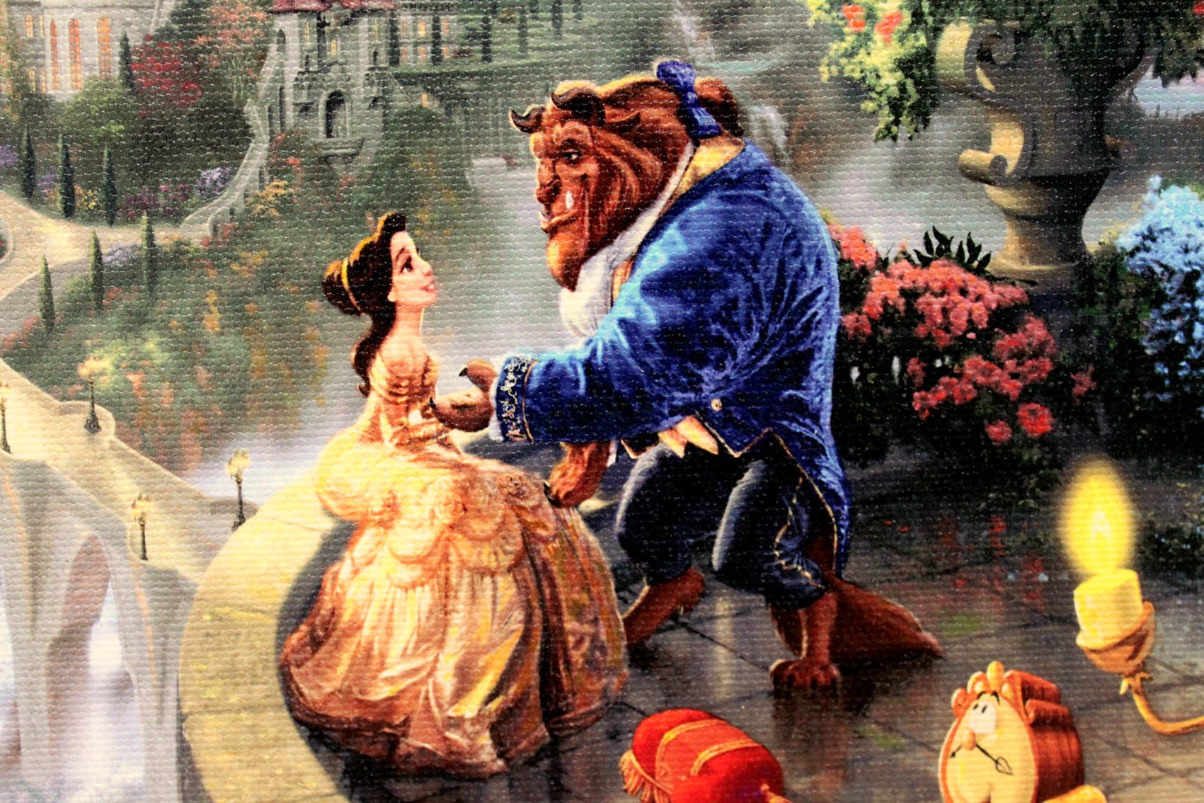 ディズニー「美女と野獣/フォーリン ラブ」作品証明書 展示用フック付