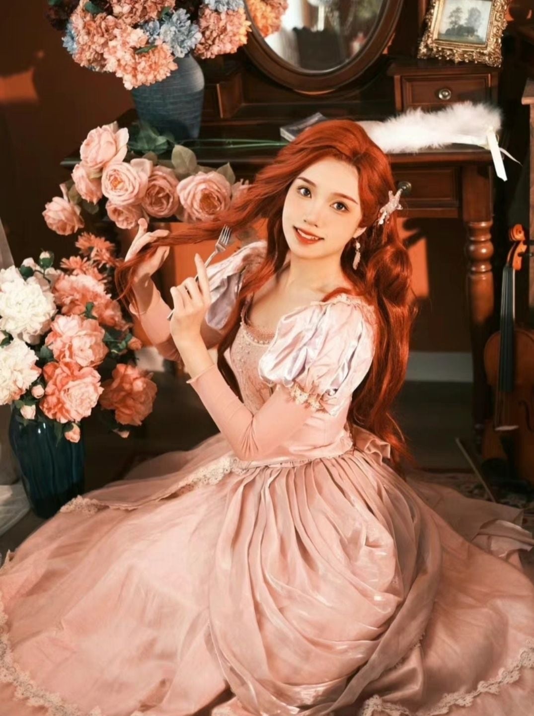 ディズニー アリエル カミスキードレス 大人用 ドレス コスチューム D