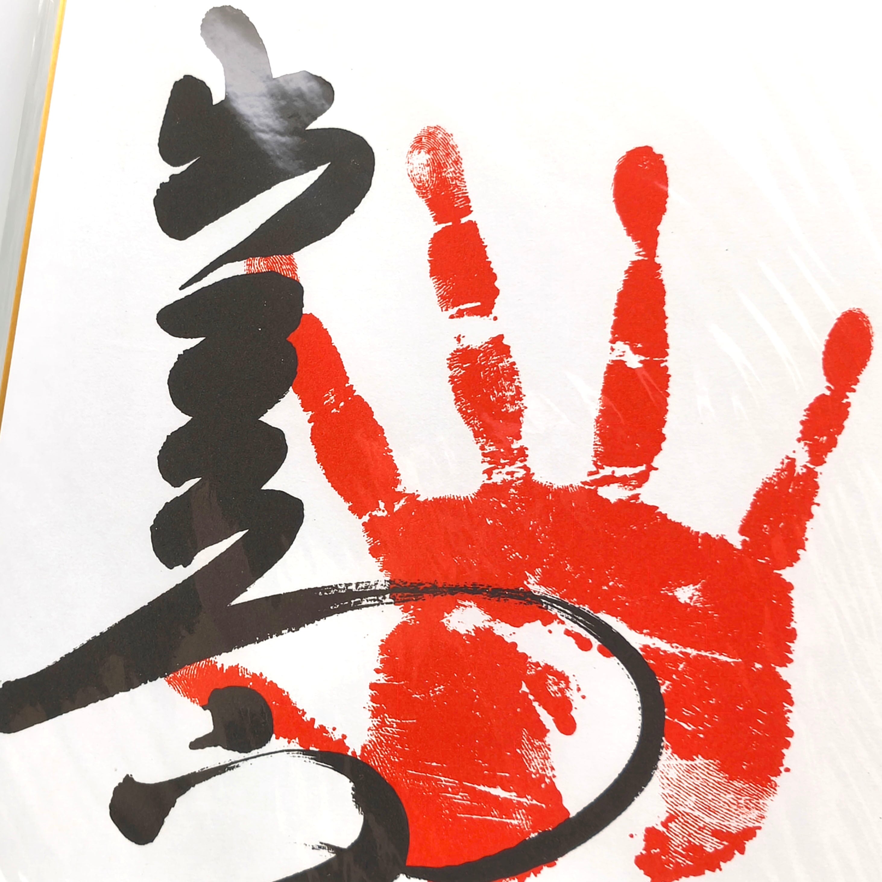 大相撲・出島・サイン色紙・サイン手形・印刷・No.250725-13・梱包