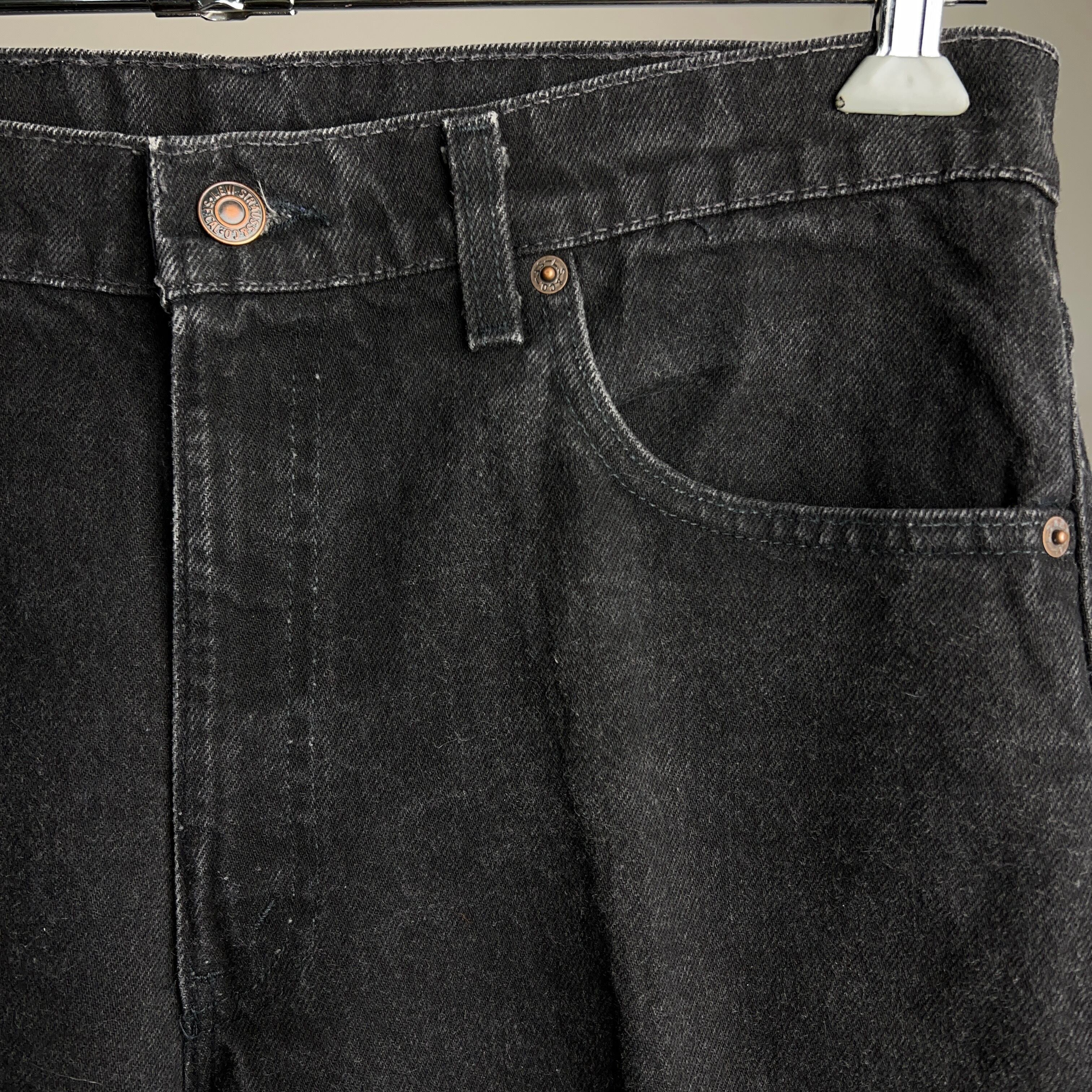 90's Levi's 550 Black Denim Pants USA製 W34 L29 90年代 リーバイス
