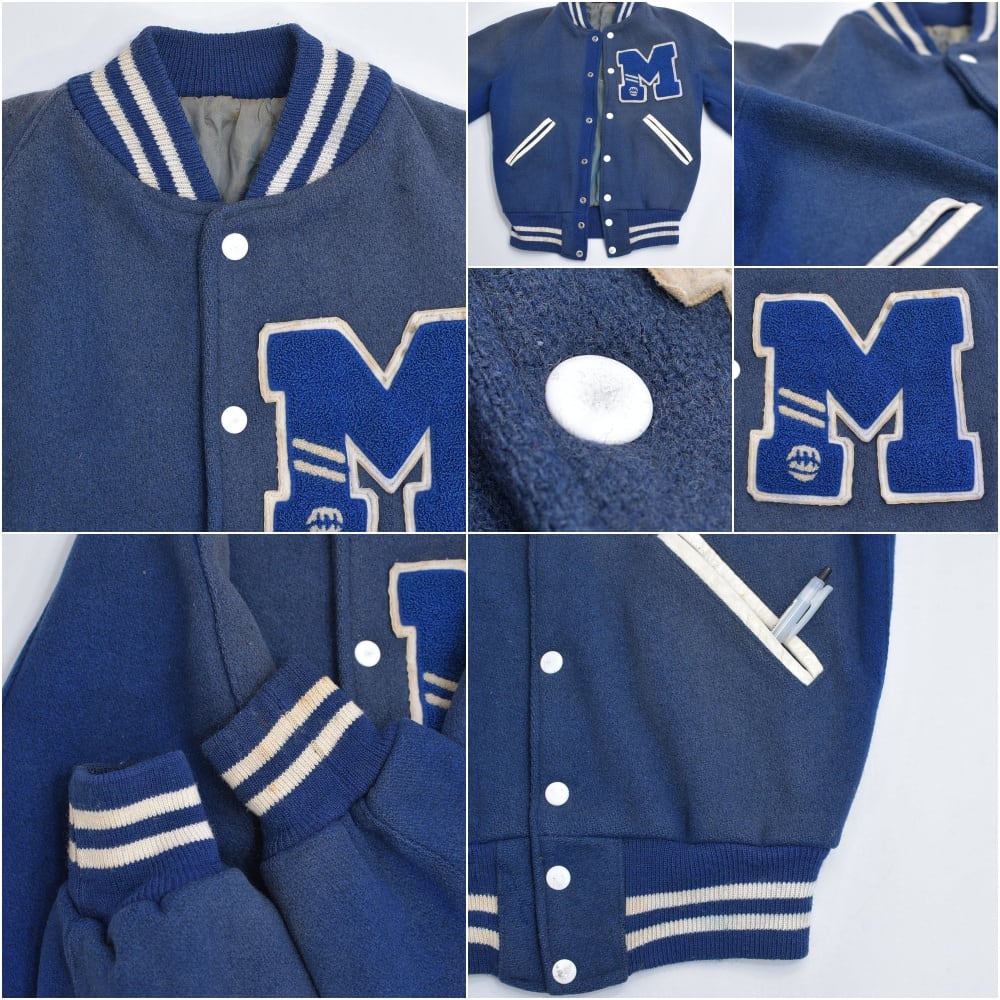 50s～ ワッペンデザイン アワードジャケット スタジャン ヴィンテージ