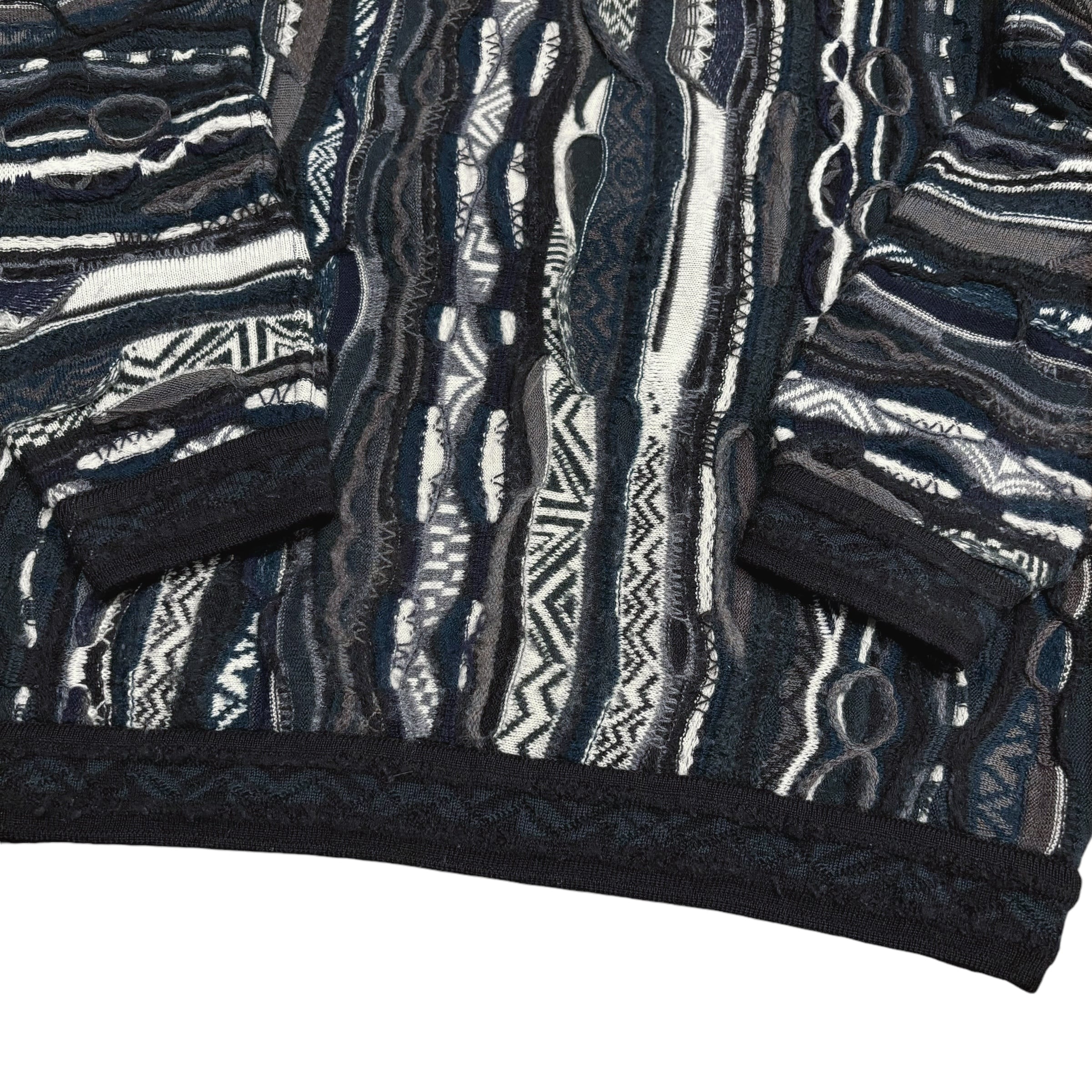 90's COOGI 3D Knit Sweater S / クージー 3Dニット ウールセーター