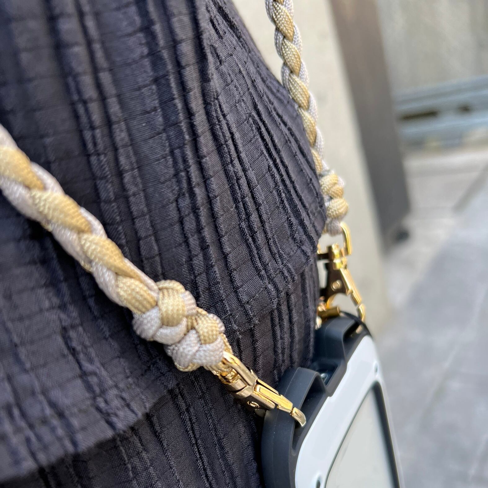 パラコード オーダーメイド ダブルフック スマホショルダーストラップ