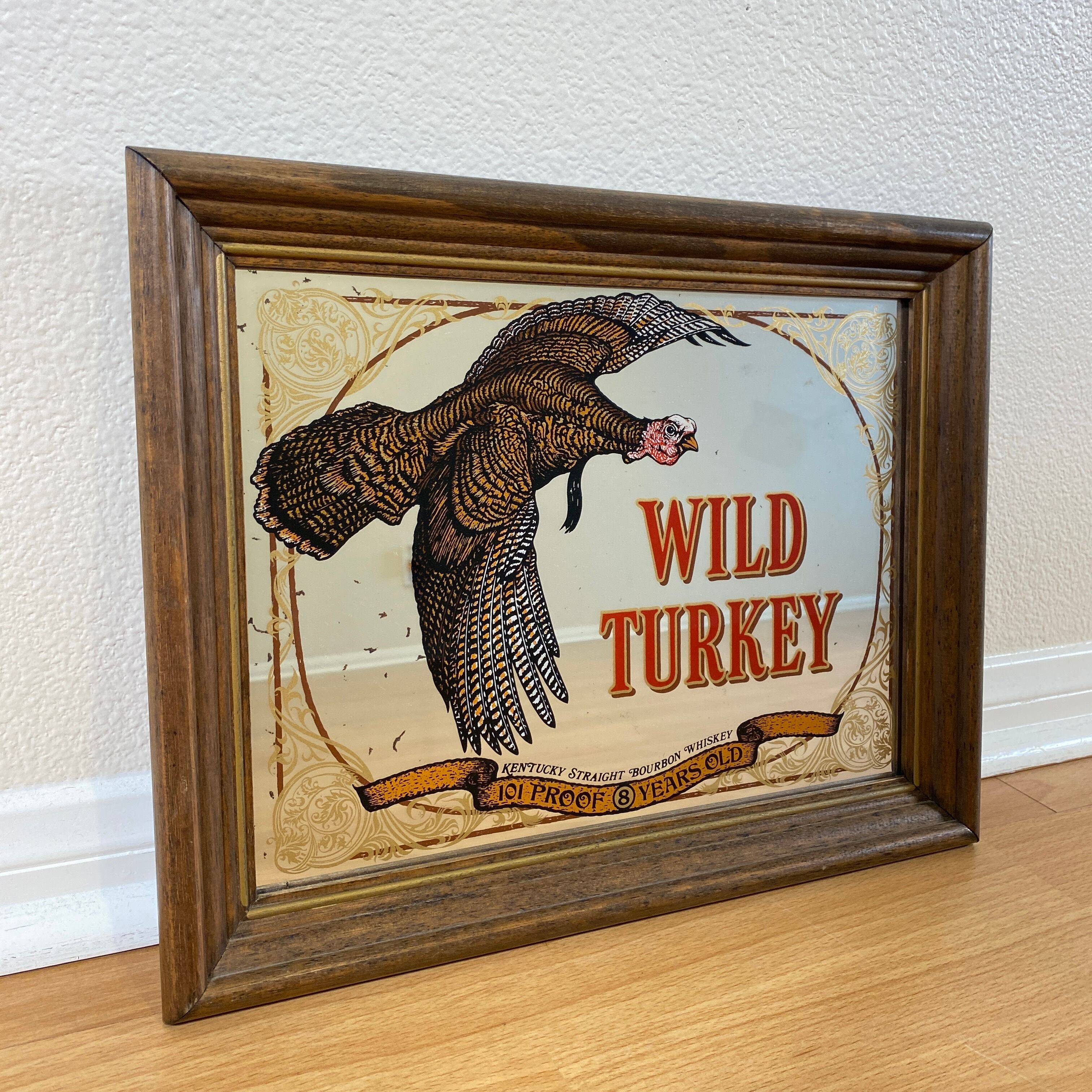 WILD TURKEY ワイルドターキー 非売品 パブミラー ワイルドターキー