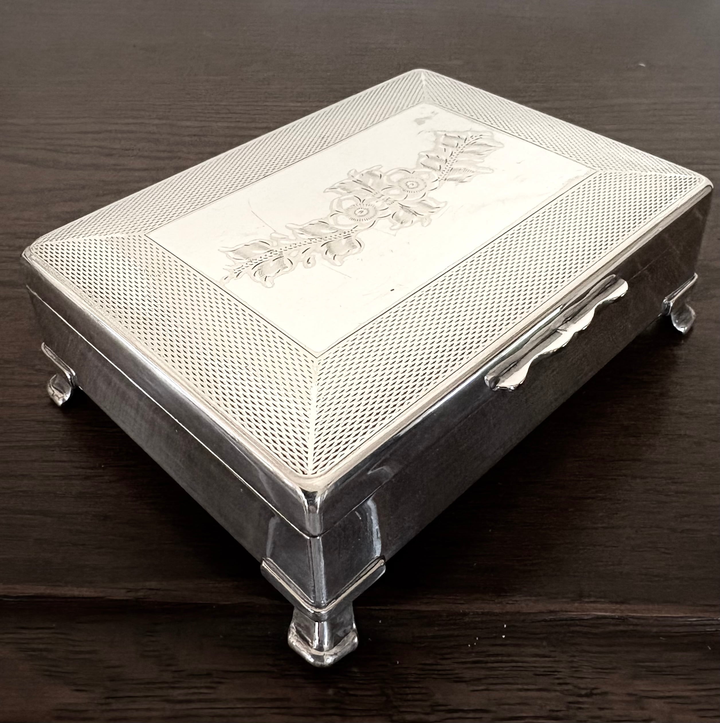 英国ビンテージ スターリングシルバー 喫煙小道具 マッチ箱 マッチ