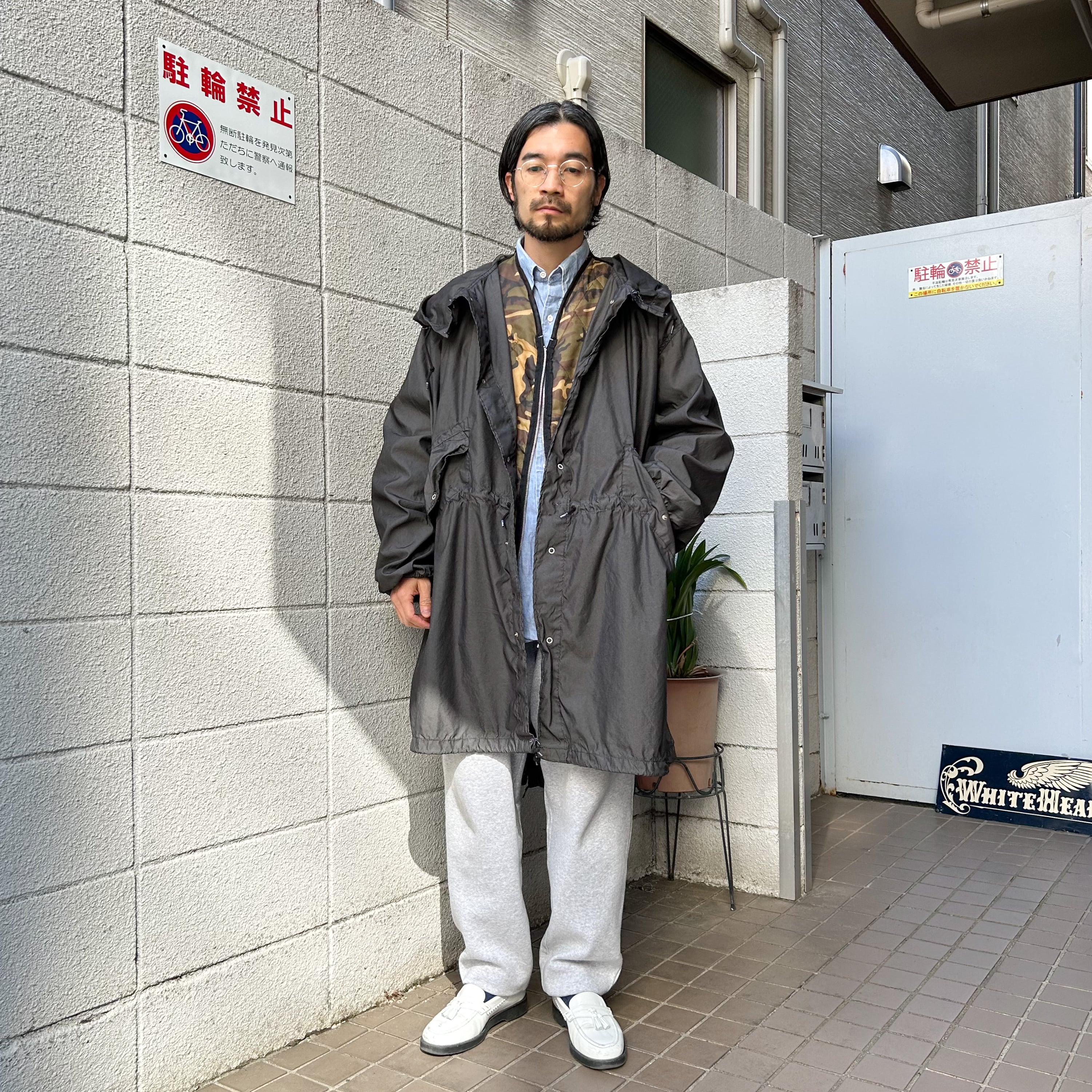 DEADSTOCK 後染め 80's US Army Snow Camouflage Parka Black M