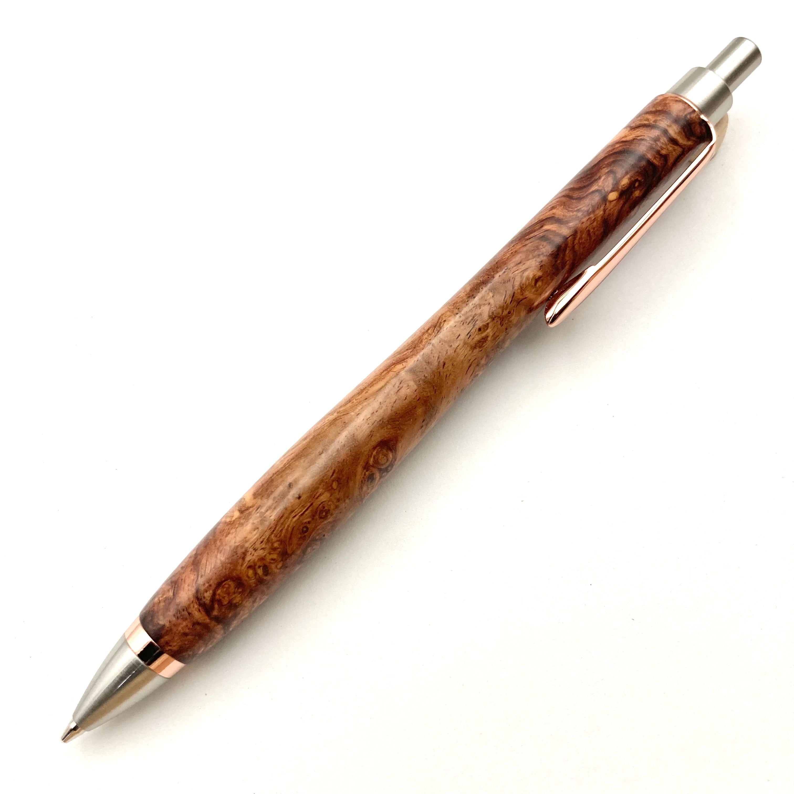 ホンジュラスローズ瘤杢-5163】ペンシル | 匠衆・朱椿粋