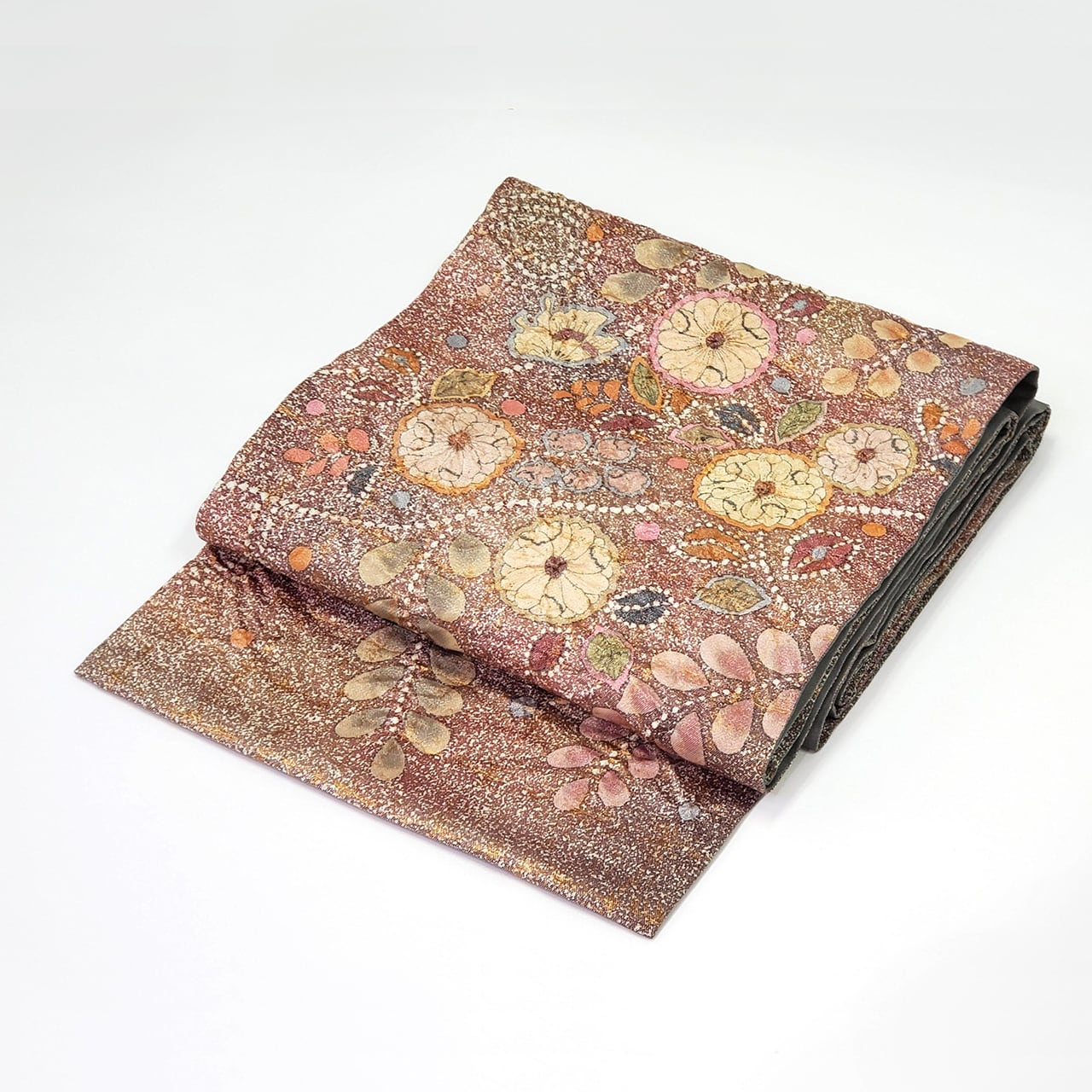 袋帯 辻が花文様 ふくれ織 作家落款あり | キモサト商店